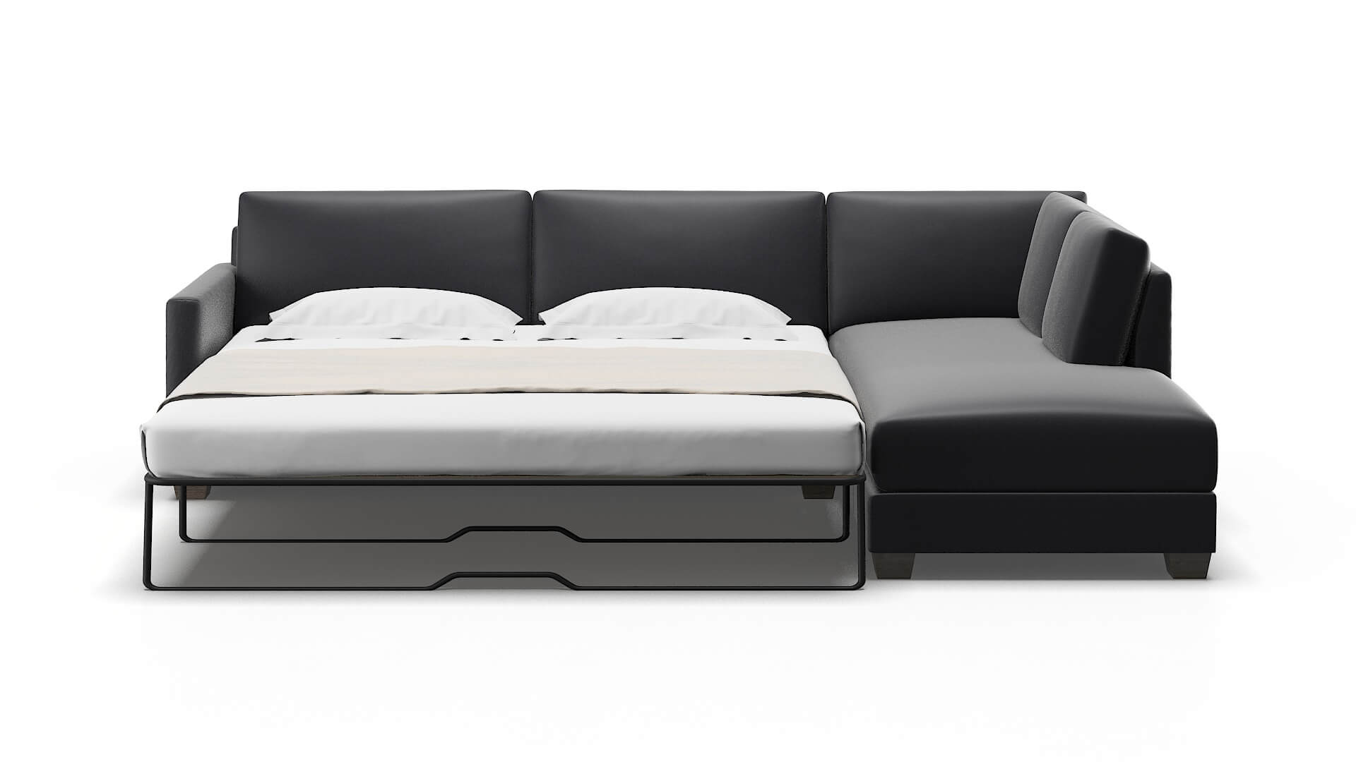 Dresden Atlas_plz Navy Panel Sleeper Espresso legs 1