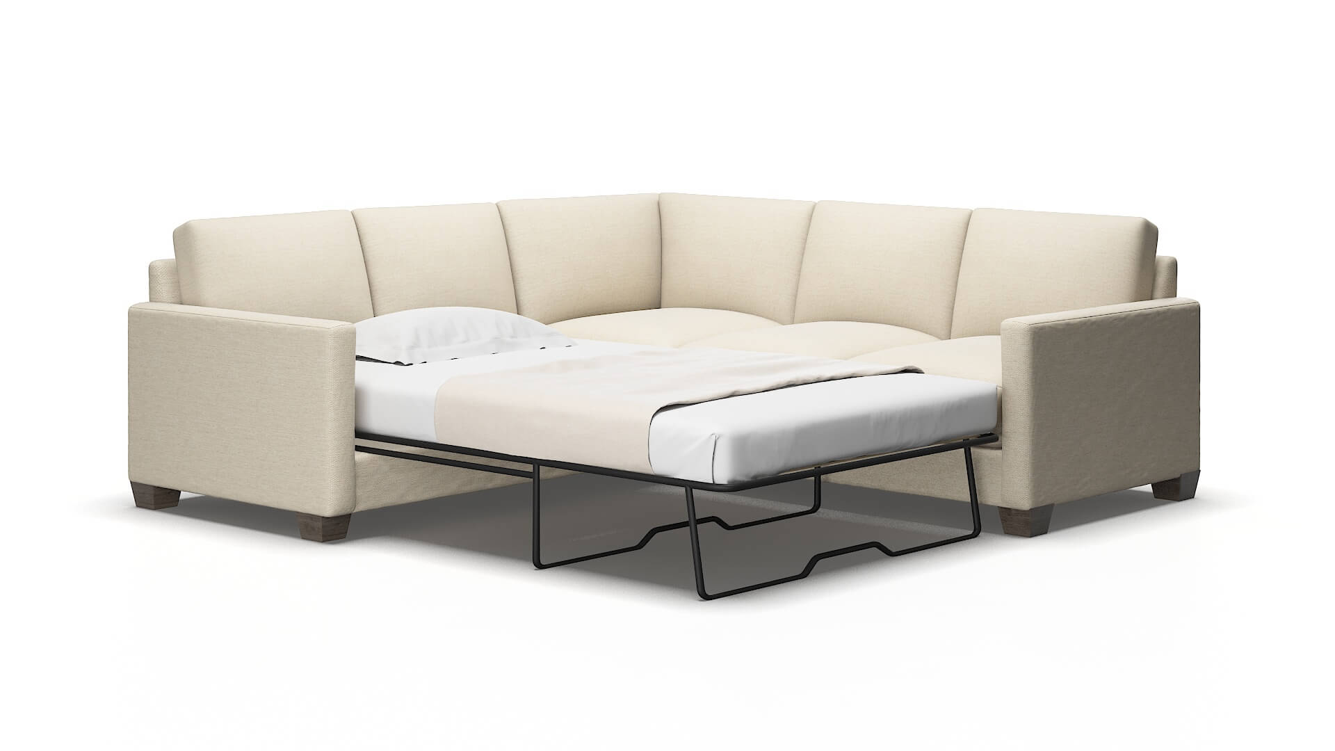 Dresden Avenger beach Sectional sleeper Espresso Legs  2