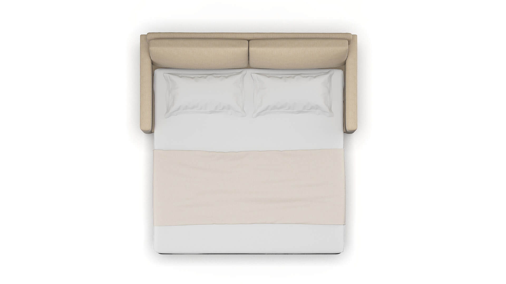 Dresden Avenger Burlap Sofa Sleeper Espresso legs 3