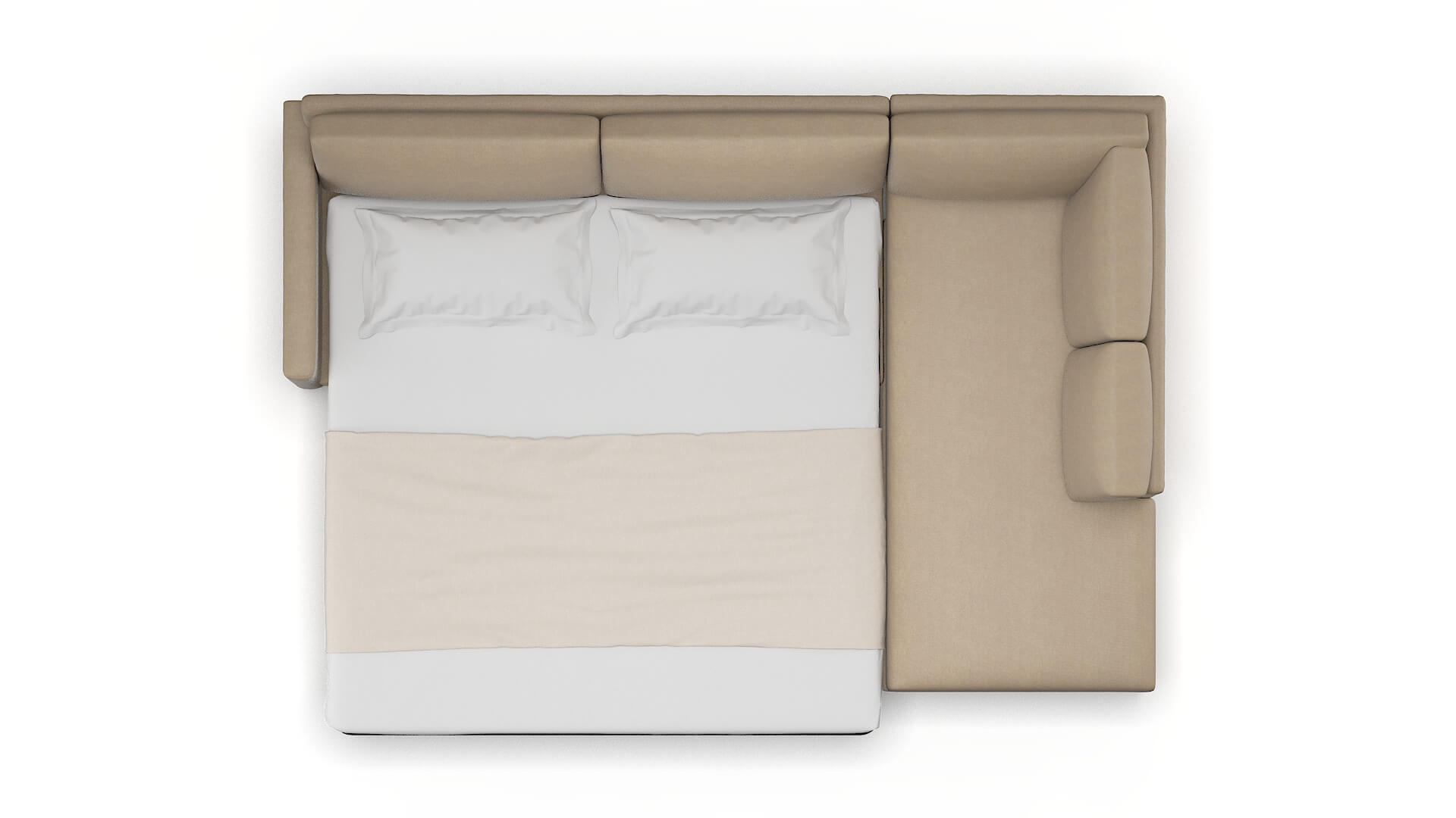 Dresden Avenger Driftwood Panel Sleeper Espresso legs 3