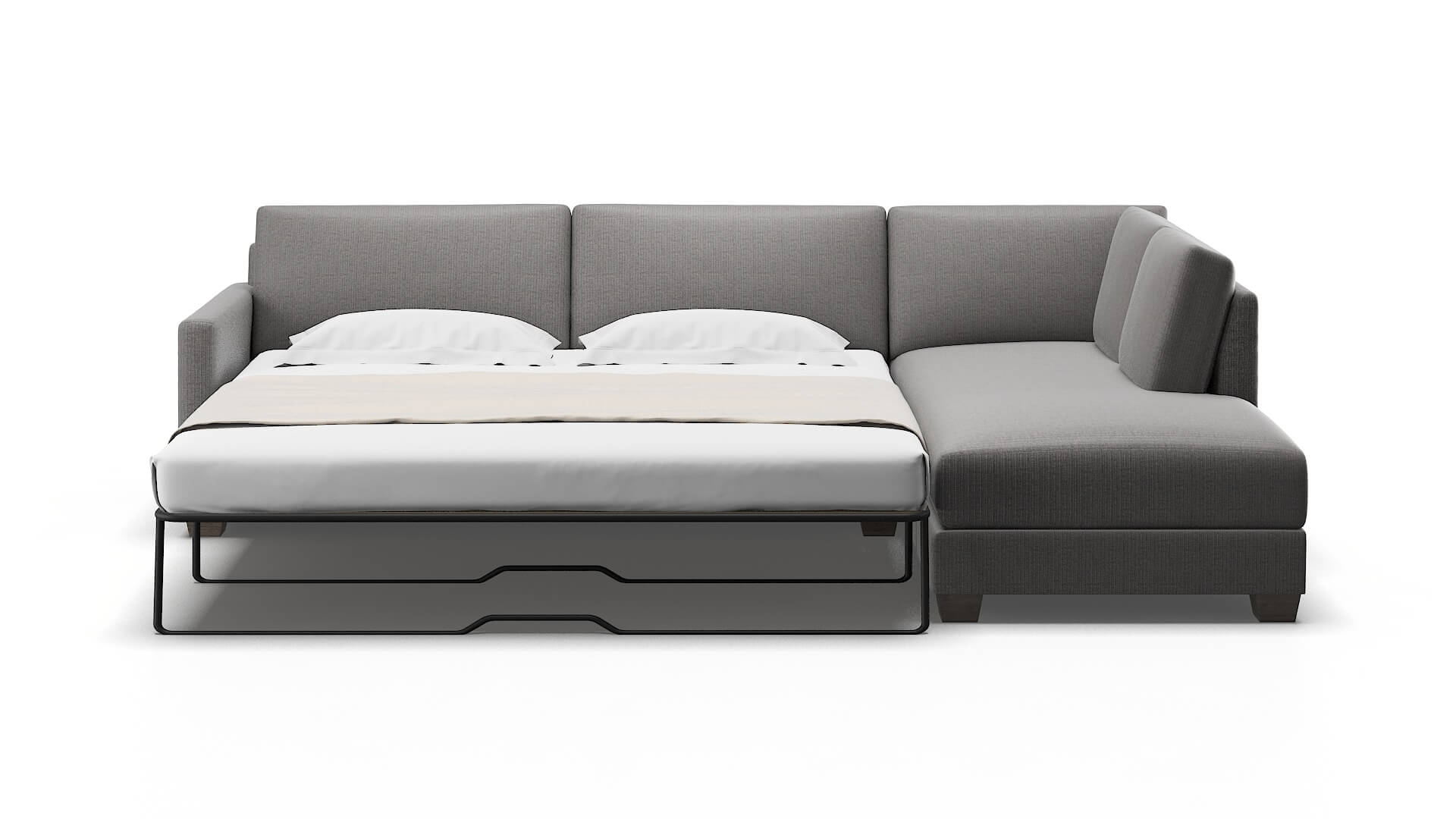 Dresden Avenger Zinc Panel Sleeper Espresso legs 1