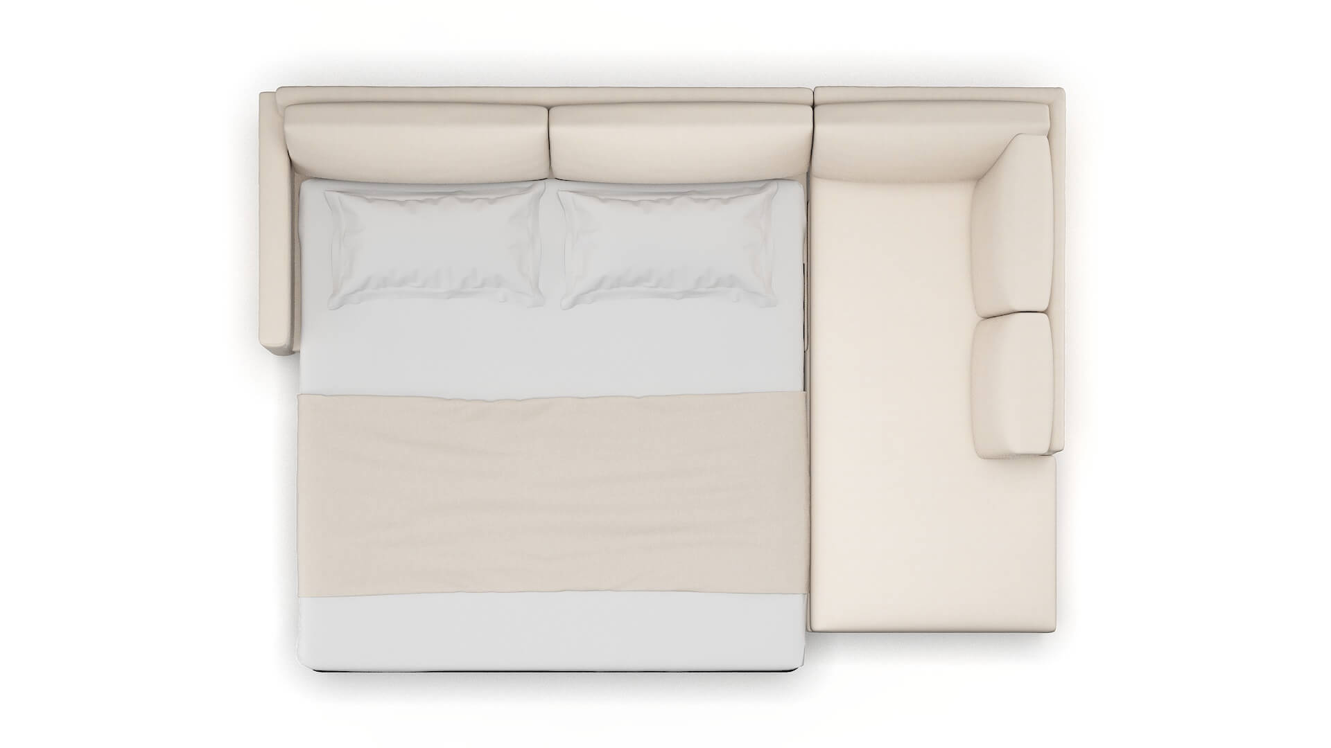Dresden Bella Buckwheat Panel Sleeper Espresso legs 3