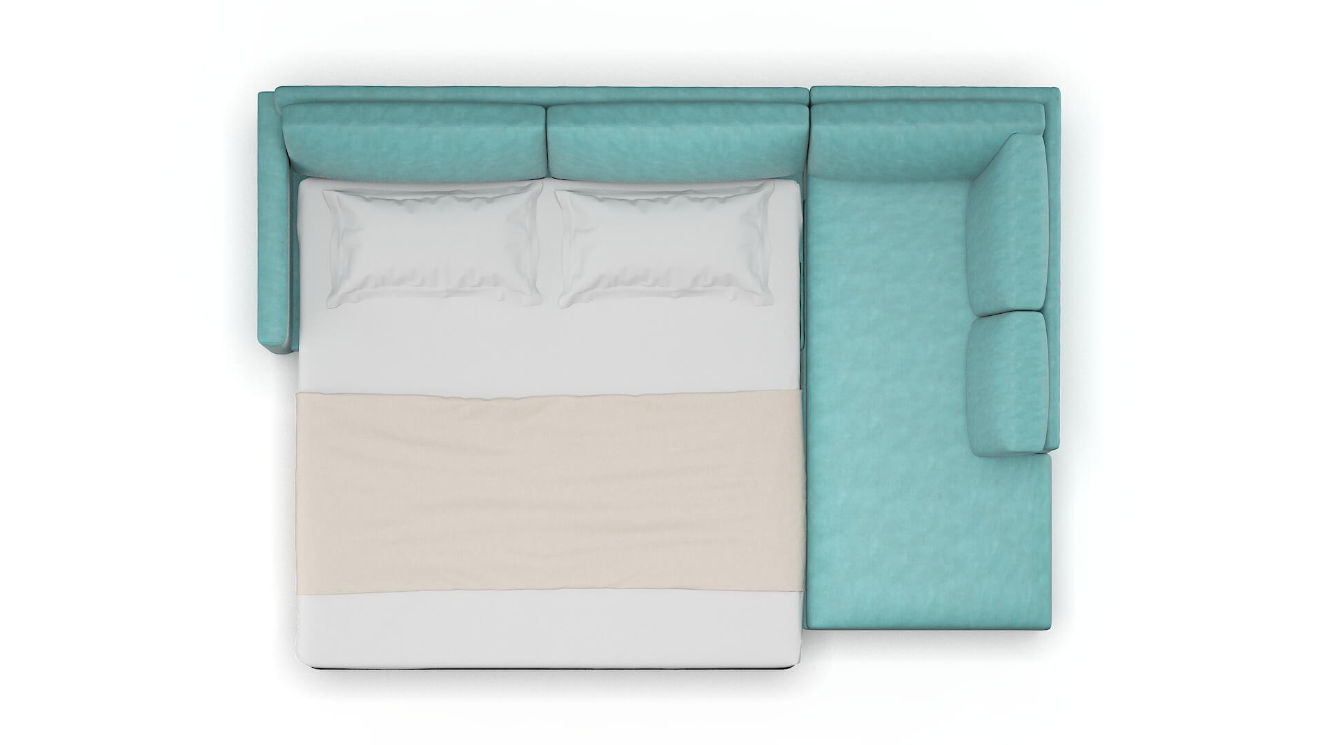 Dresden Bella Caribbean Panel Sleeper Espresso legs 3