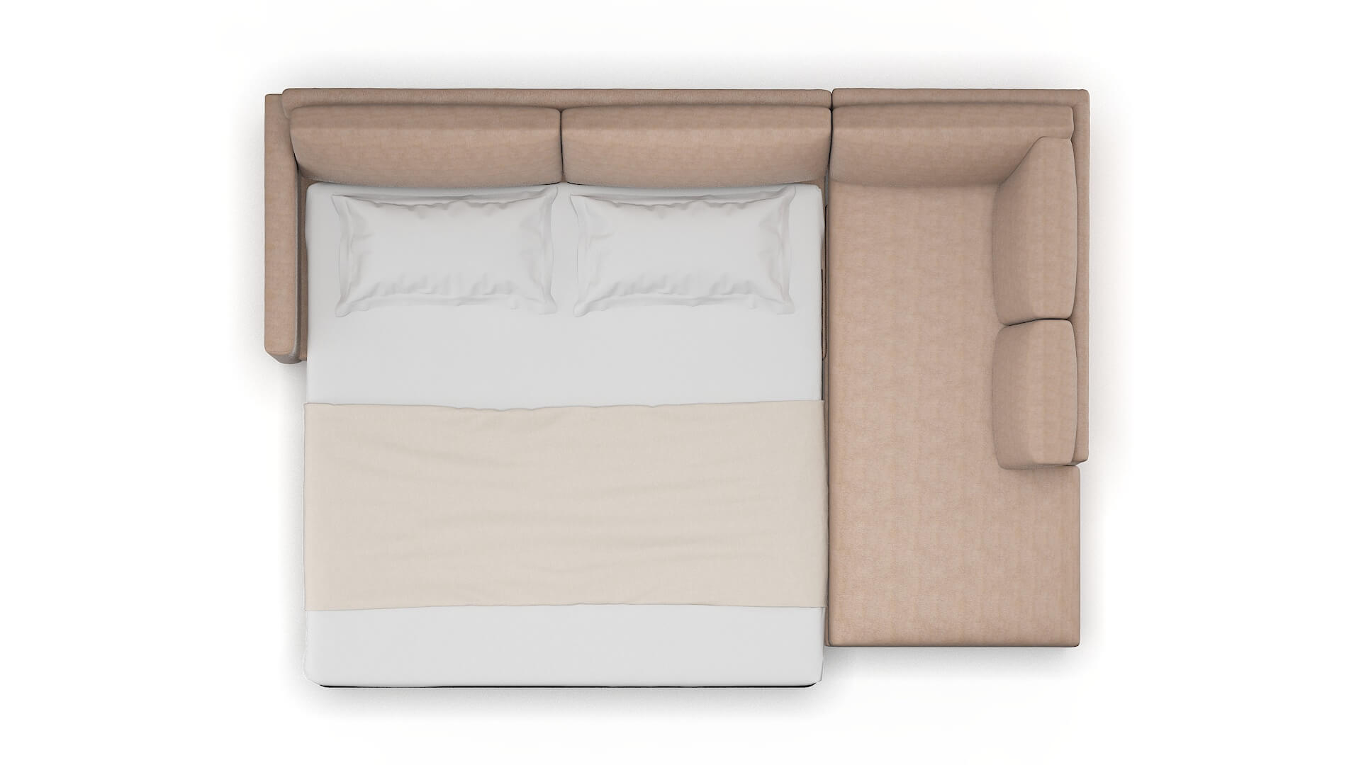 Dresden Bella Pewter Panel Sleeper Espresso legs 3