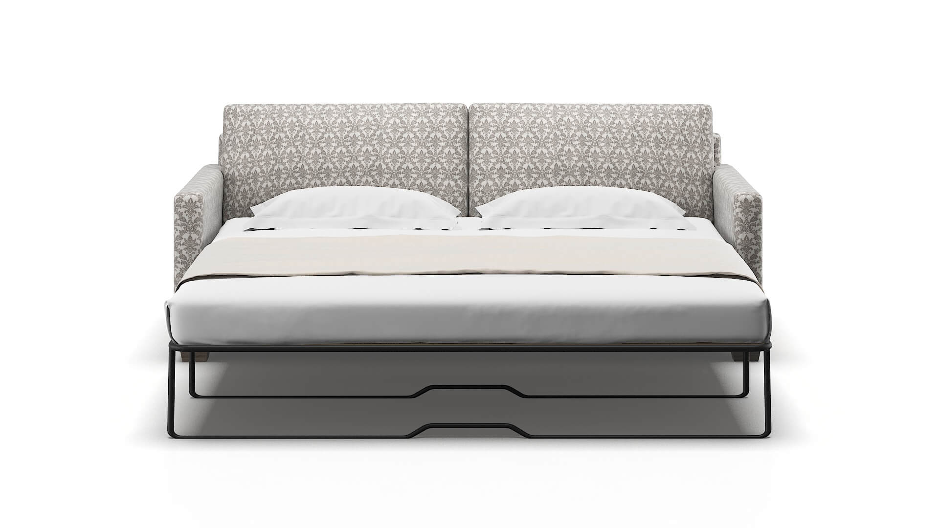 Dresden Bergamo Dove Sofa Sleeper Espresso legs 1