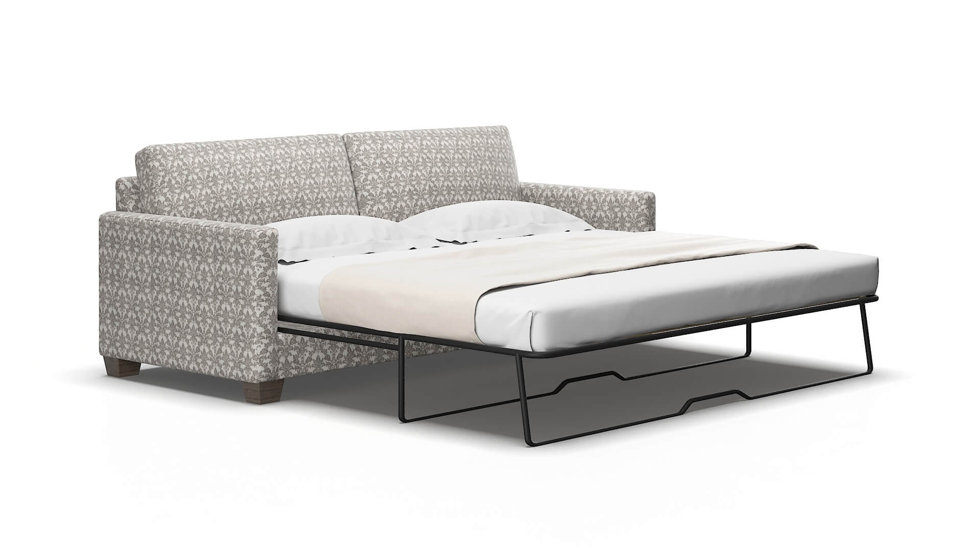 Dresden Bergamo dove Sofa sleeper Espresso Legs  2