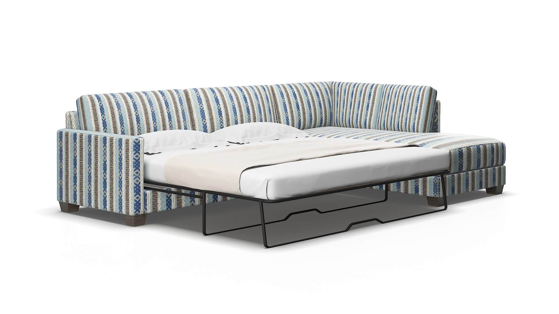 Dresden Bodhi Indigo Panel Sleeper Espresso legs 2