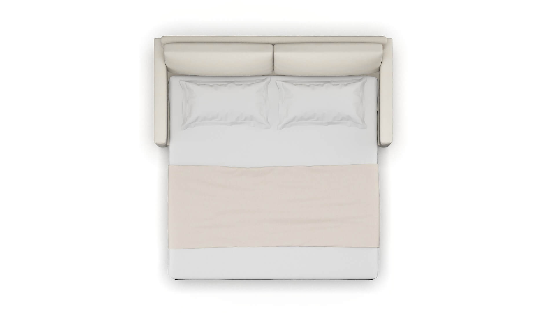 Dresden Bungalow Ivory Sofa Sleeper Espresso legs 3