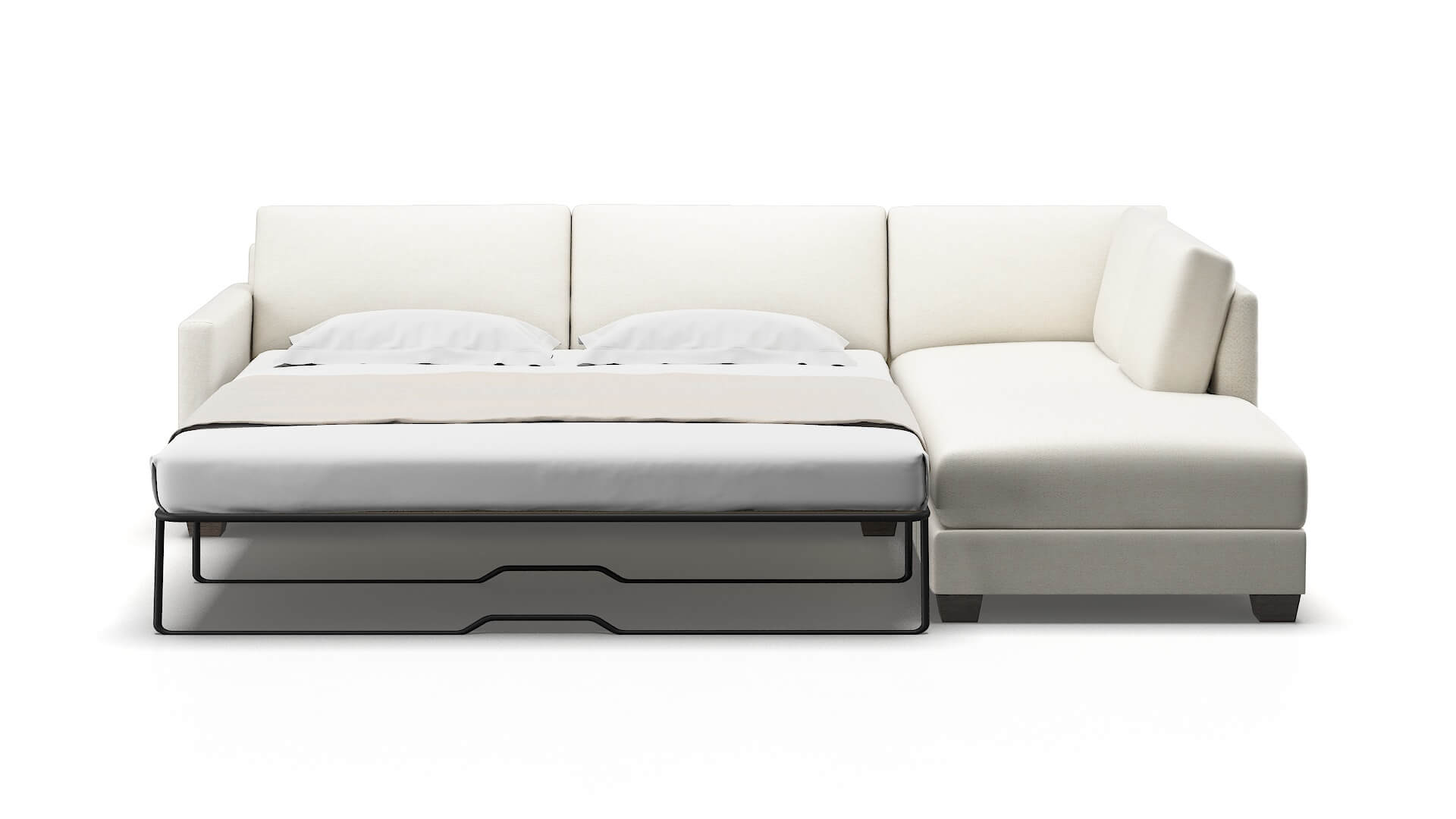 Dresden Catalina Ivory Panel Sleeper Espresso legs 1