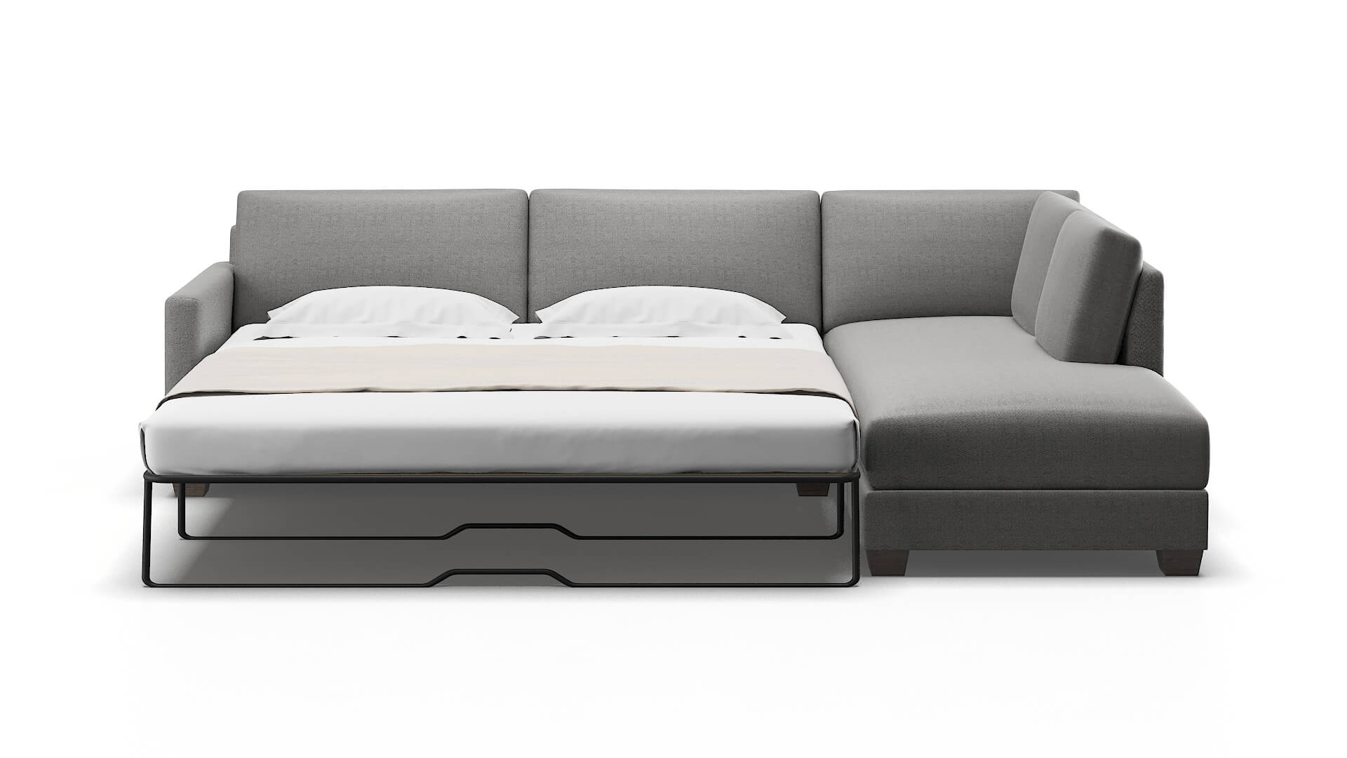 Dresden Catalina Steel Panel Sleeper Espresso legs 1