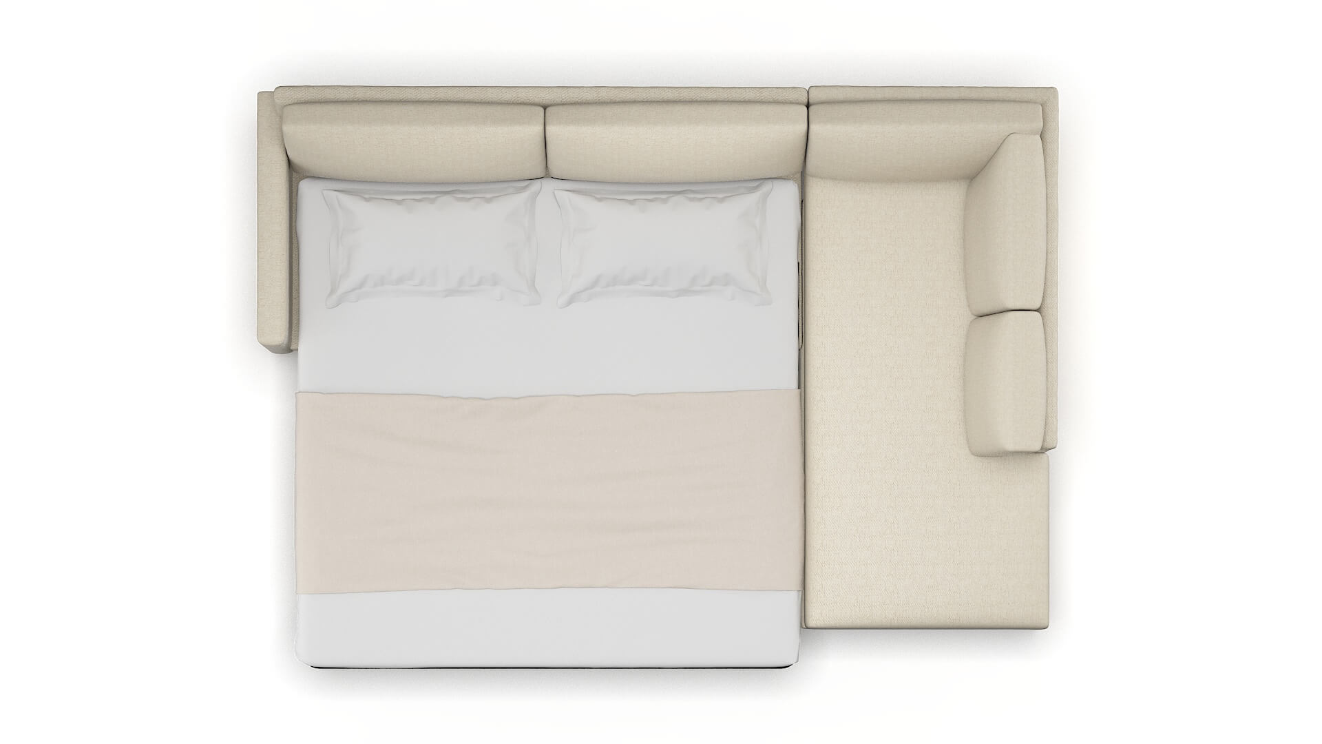 Dresden Catalina Wheat Panel Sleeper Espresso legs 3