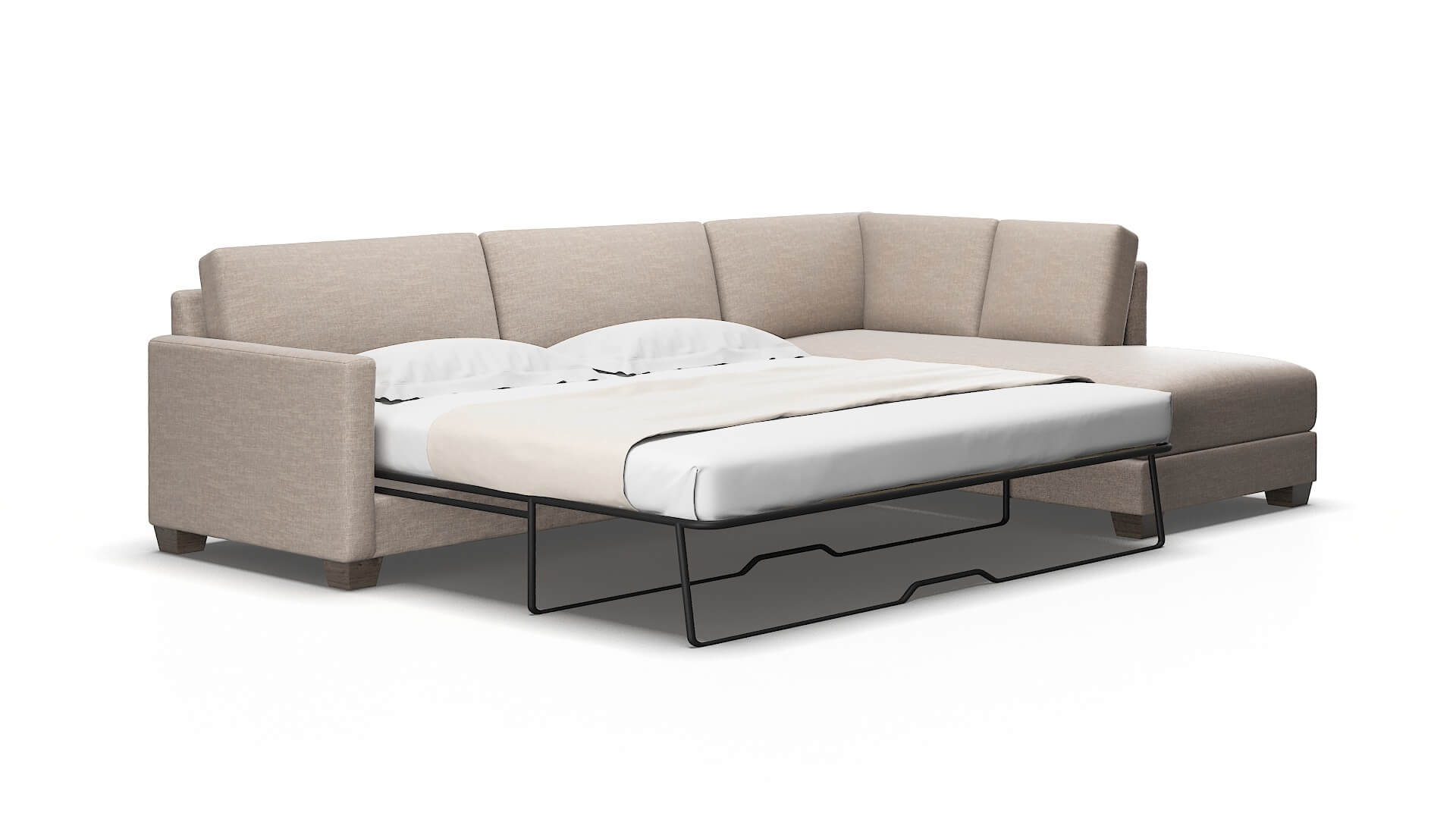 Dresden Clyde Dolphin Panel Sleeper Espresso legs 2