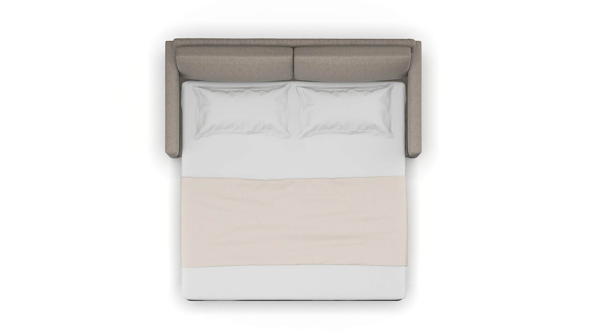 Dresden Cosmo Taupe Sofa Sleeper Espresso legs 3