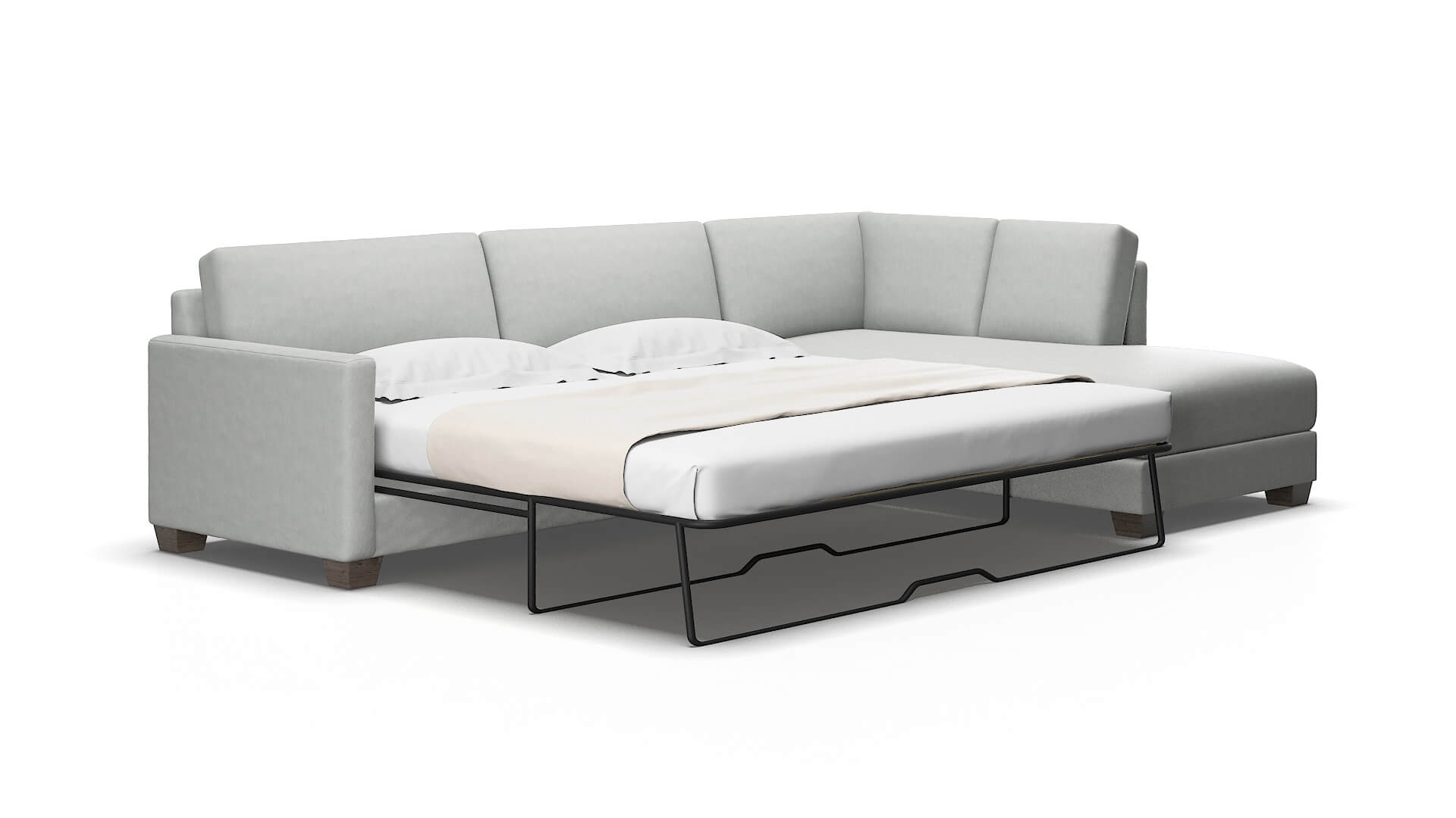 Dresden Dawson platinum Panel sleeper Espresso Legs  2