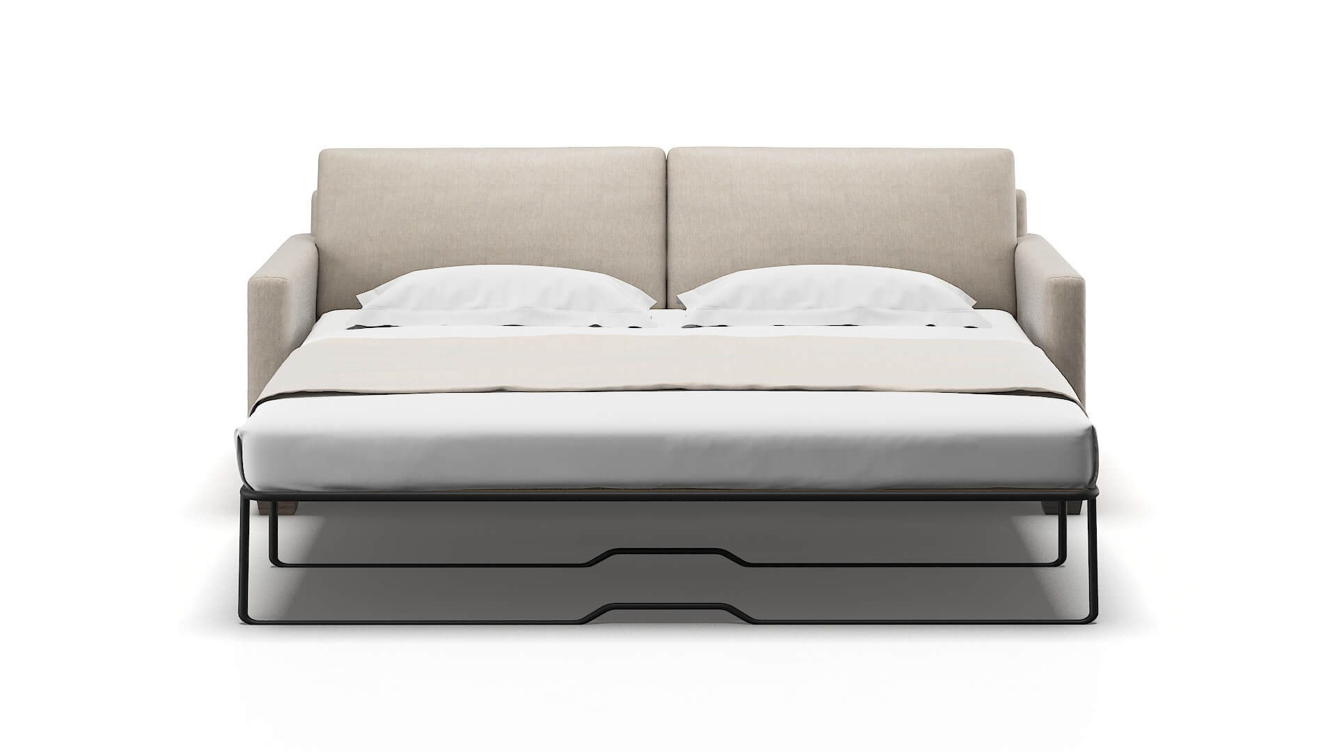 Dresden Derby Linen Sofa Sleeper Espresso legs 1