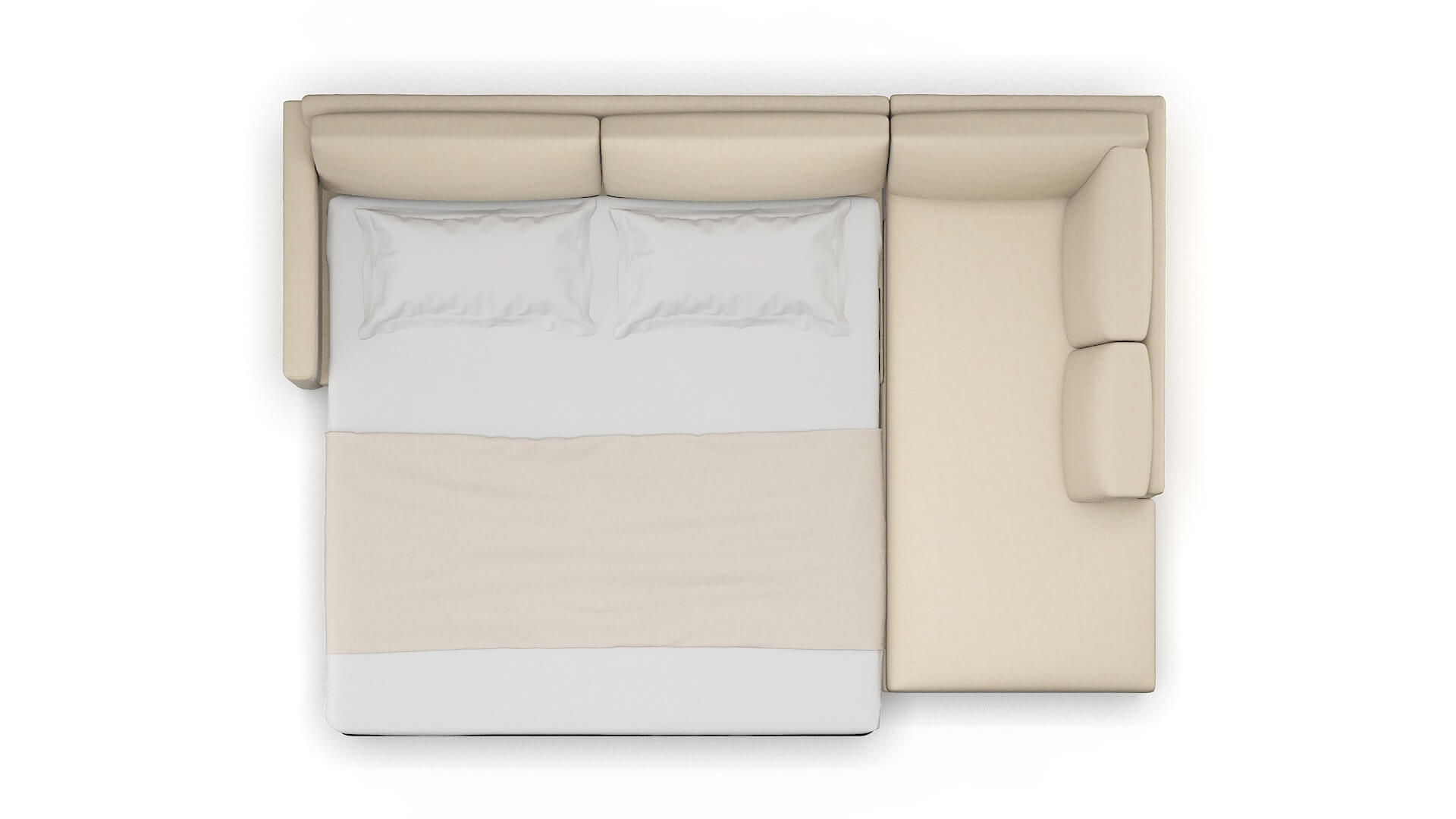 Dresden Dream_d Almond Panel Sleeper Espresso legs 3