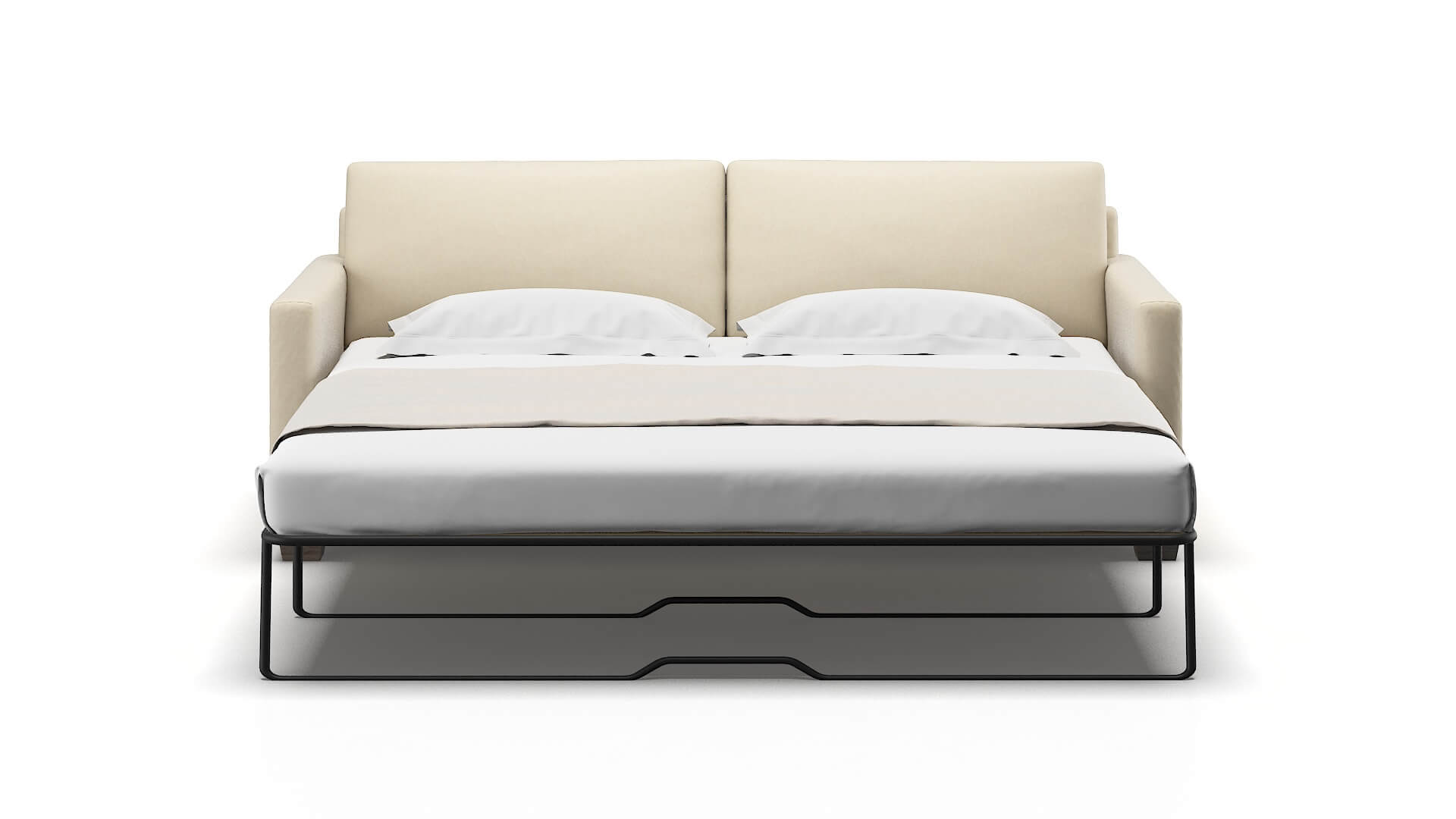 Dresden Dream_d Almond Sofa Sleeper Espresso legs 1