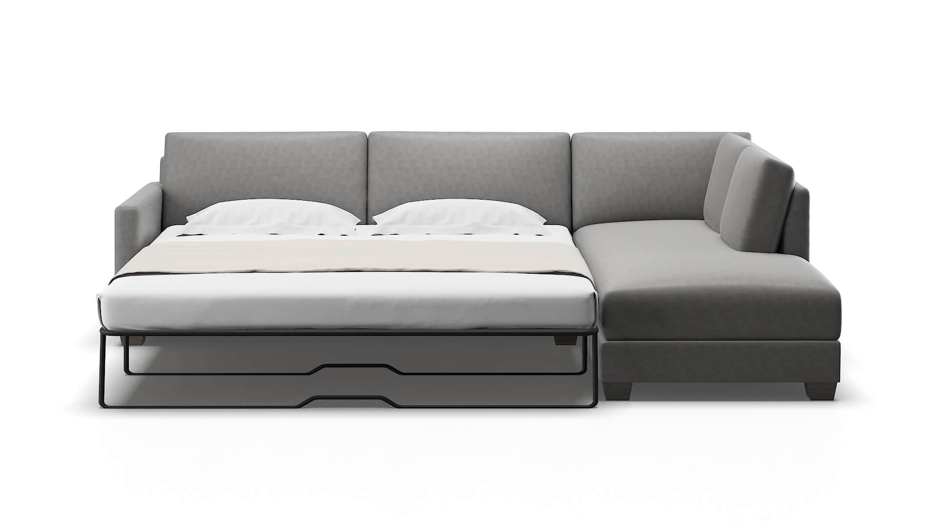 Dresden Dream_d Charcoal Panel Sleeper Espresso legs 1