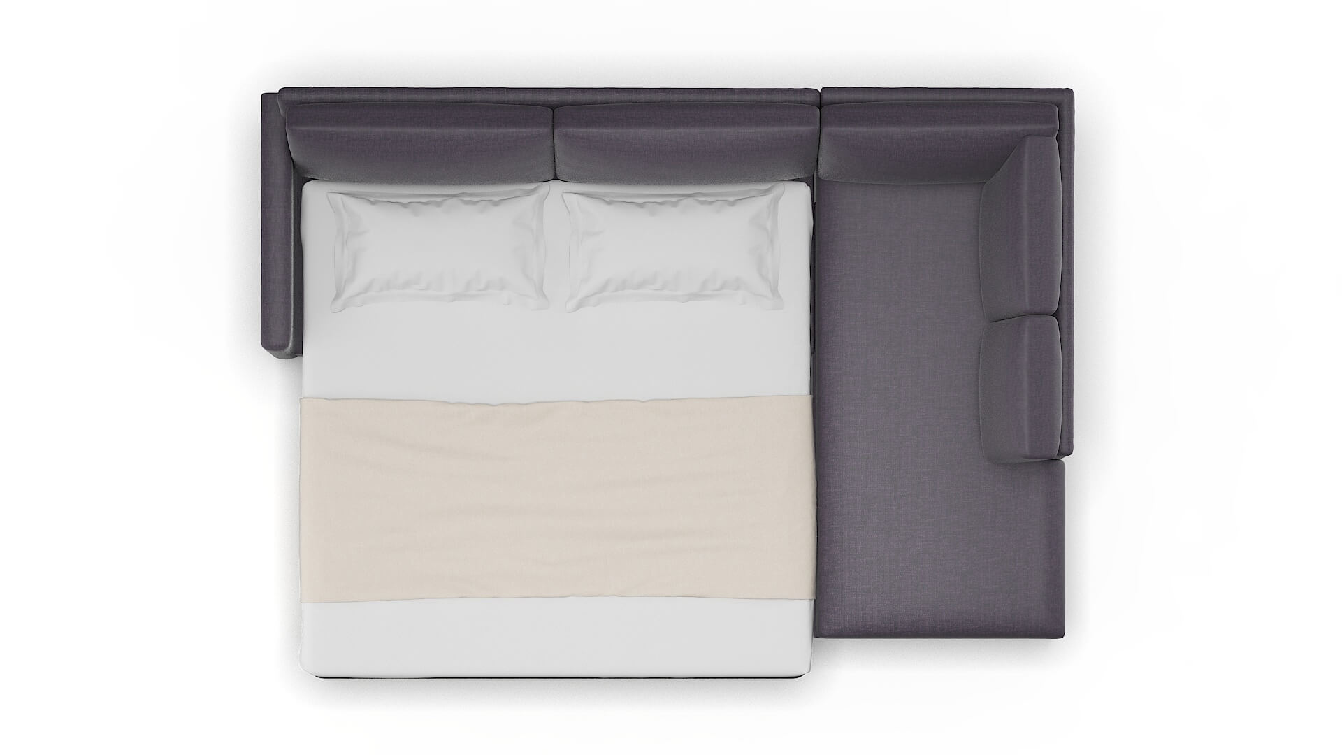 Dresden Durham Ink Panel Sleeper Espresso legs 3