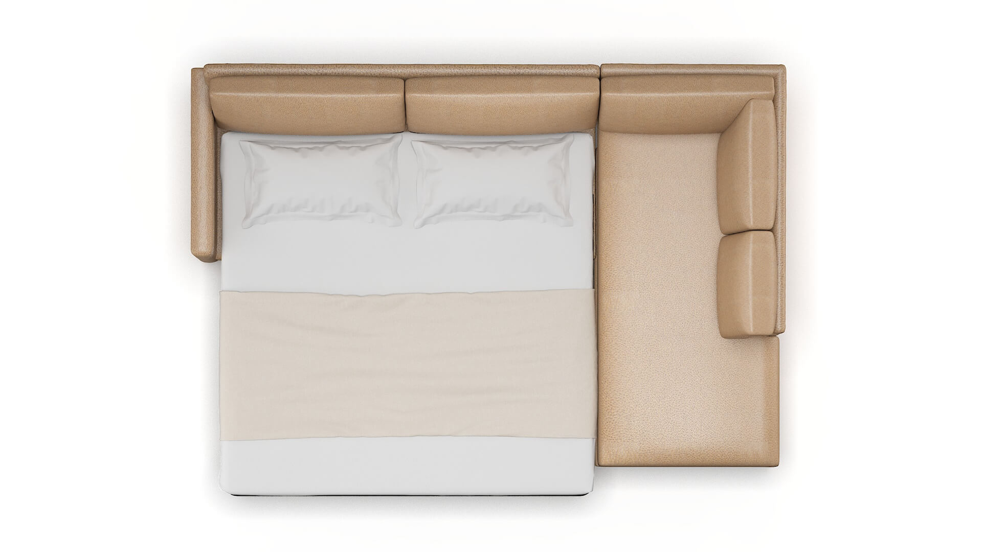 Dresden Ford Dune Panel Sleeper Espresso legs 3