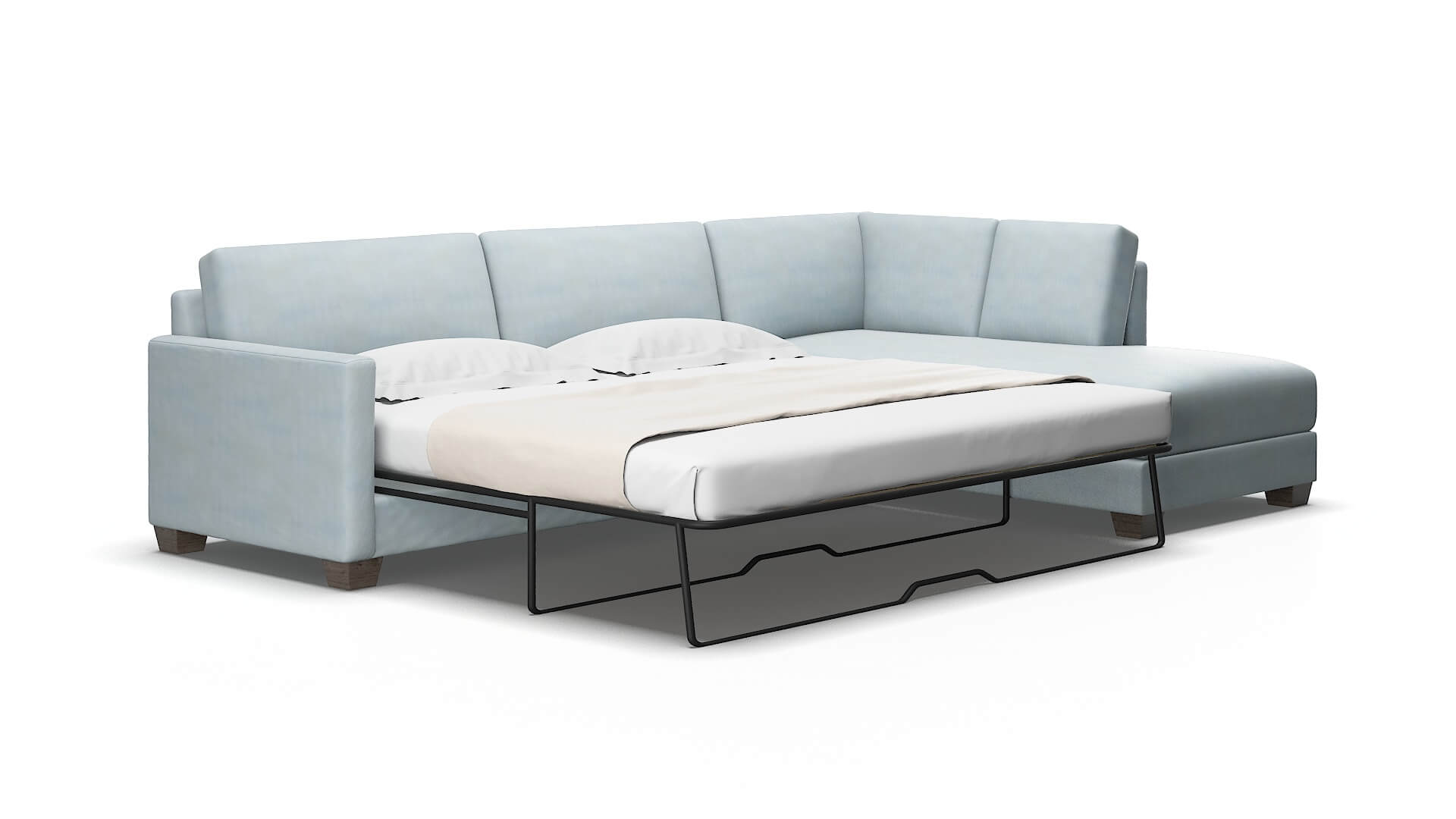 Dresden Hathaway aqua Panel sleeper Espresso Legs  2