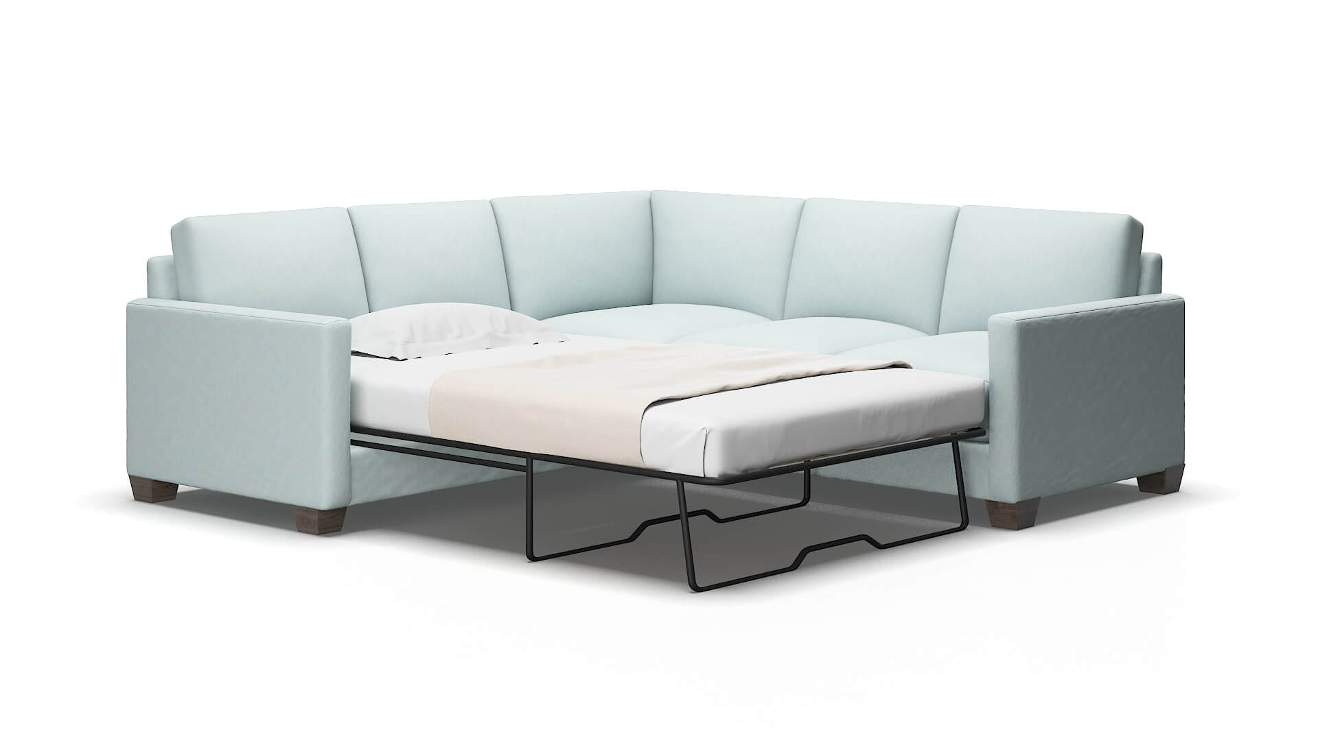 Dresden Hepburn peridot Sectional sleeper Espresso Legs  2