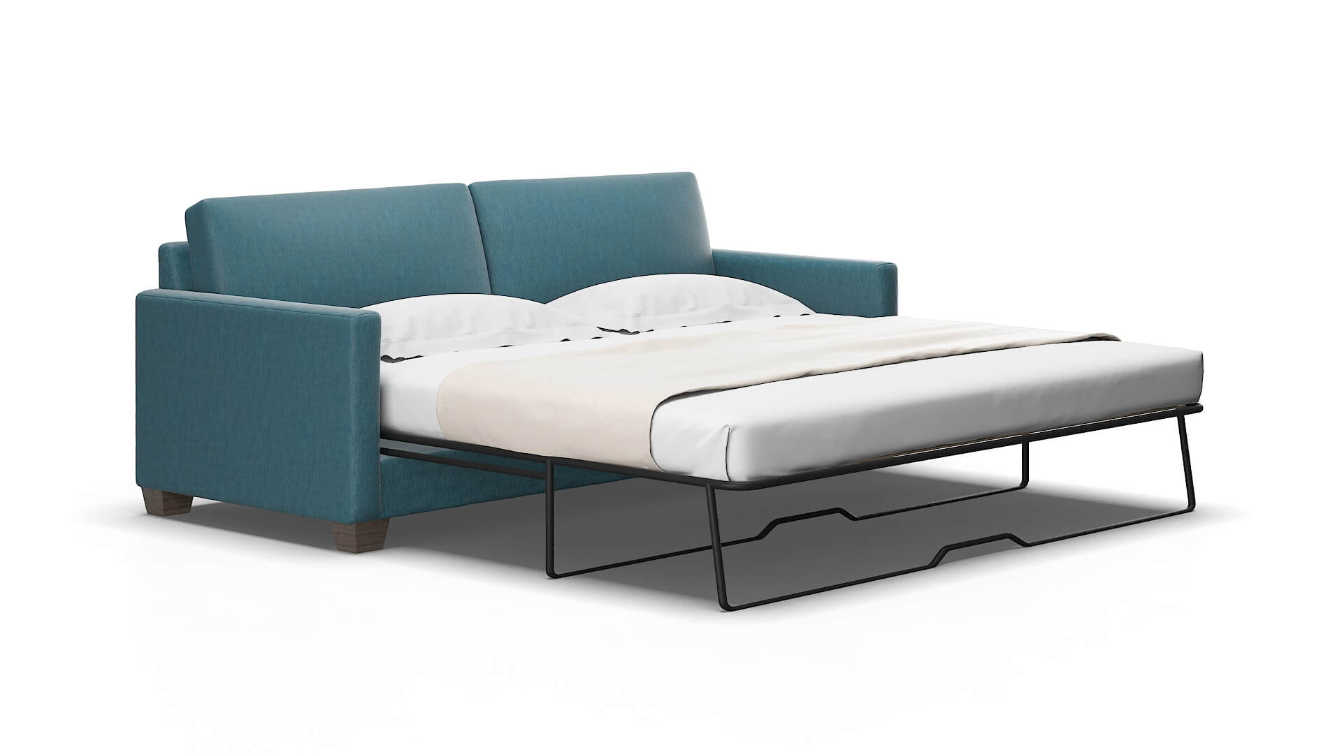 Dresden Hepburn teal Sofa sleeper Espresso Legs  2