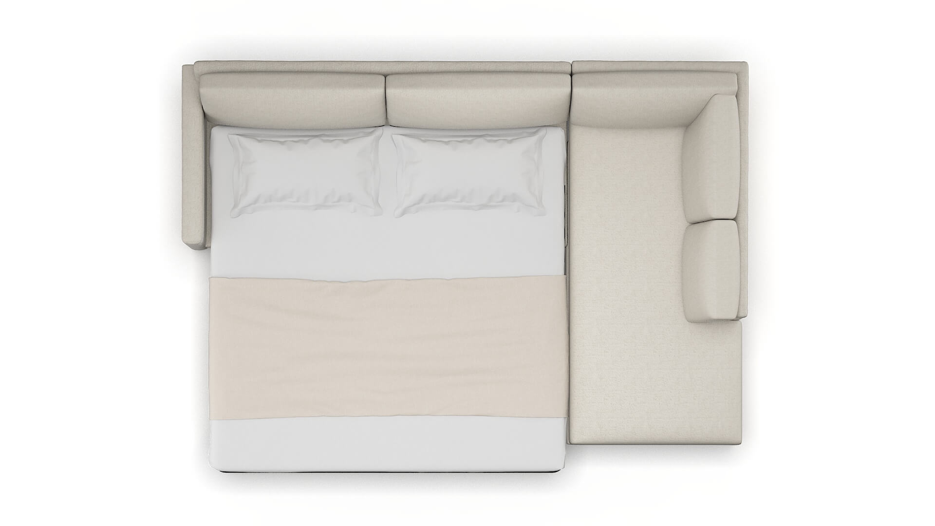 Dresden Insight Dove Panel Sleeper Espresso legs 3