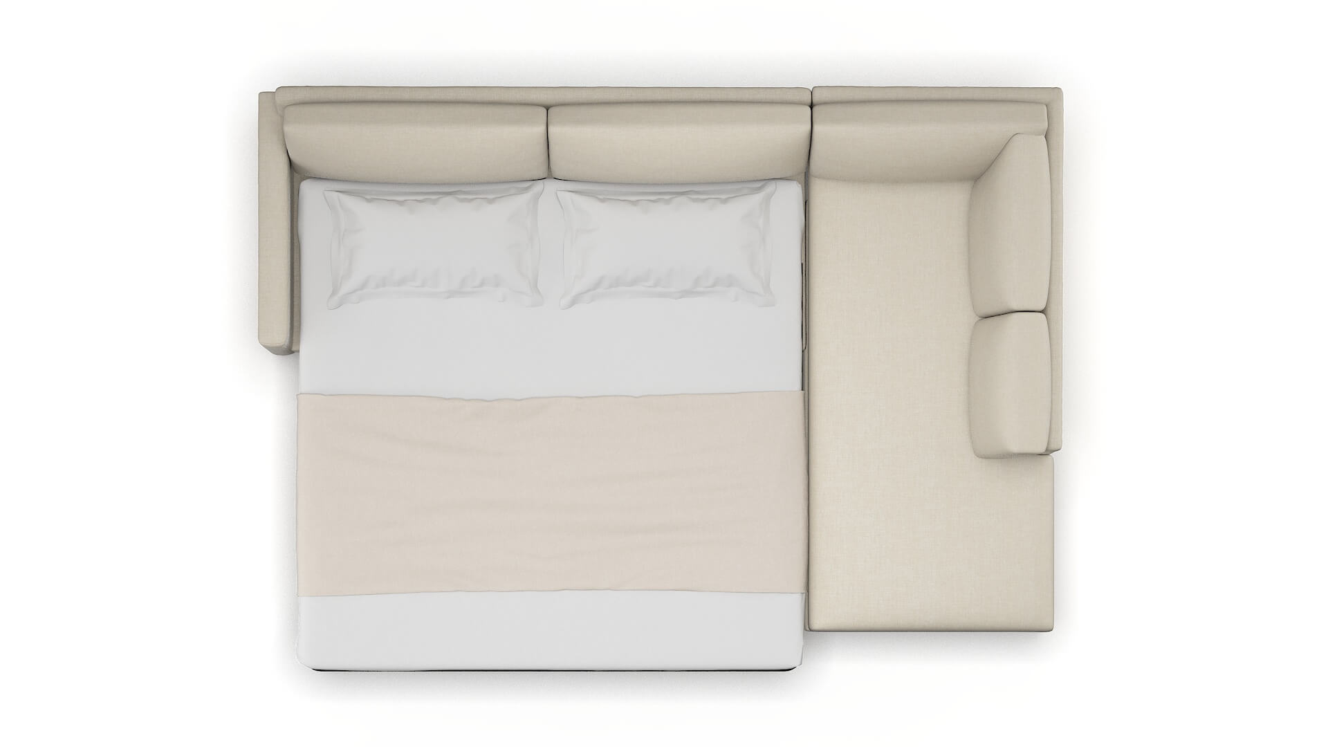 Dresden Keylargo Almond Panel Sleeper Espresso legs 3