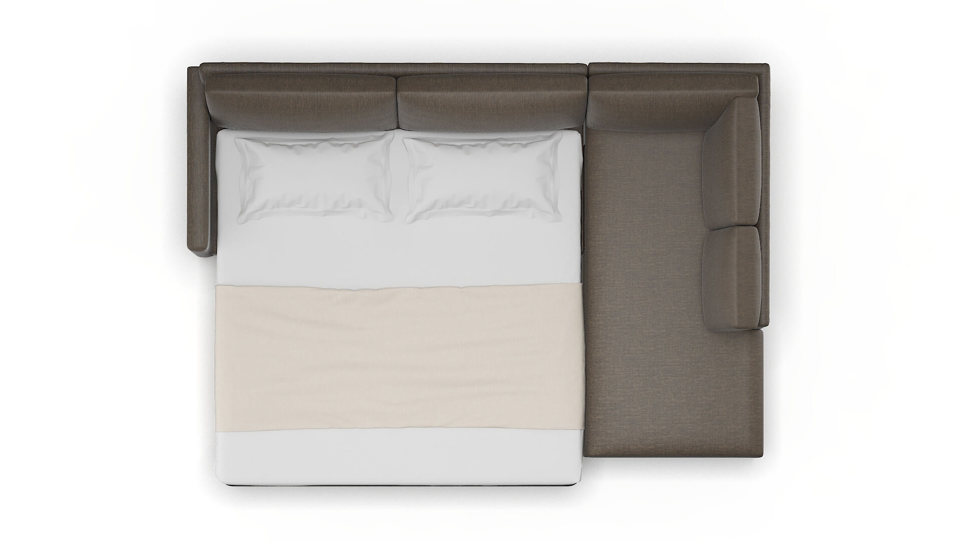 Dresden Keylargo Bark Panel Sleeper Espresso legs 3