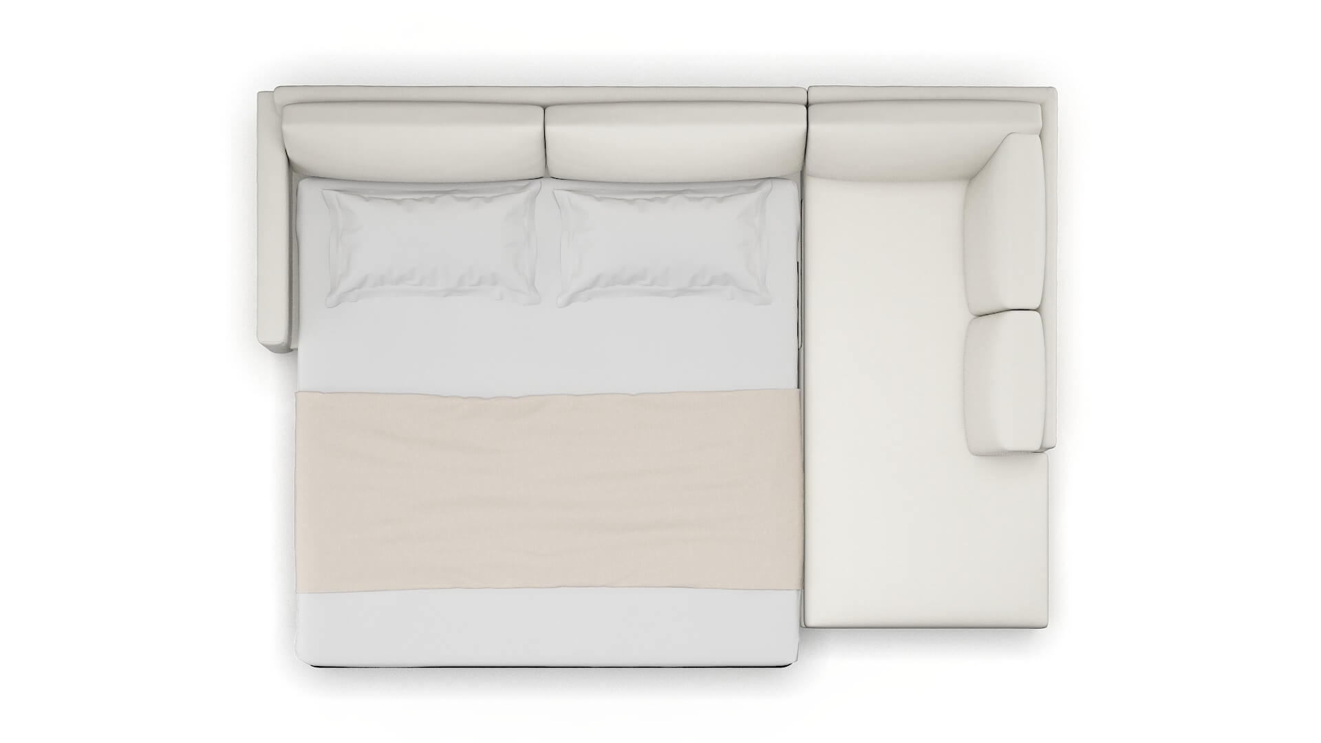 Dresden Keylargo Oatmeal Panel Sleeper Espresso legs 3