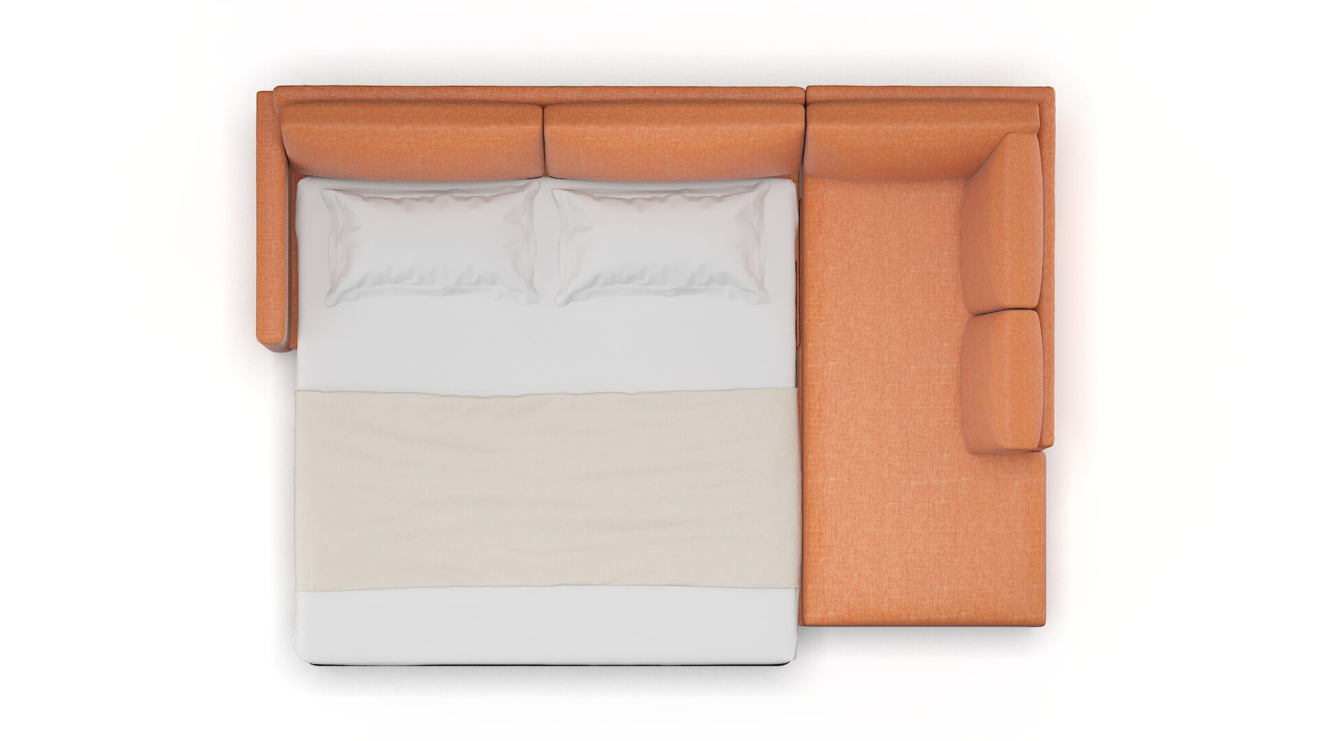 Dresden Keylargo Terracotta Panel Sleeper Espresso legs 3