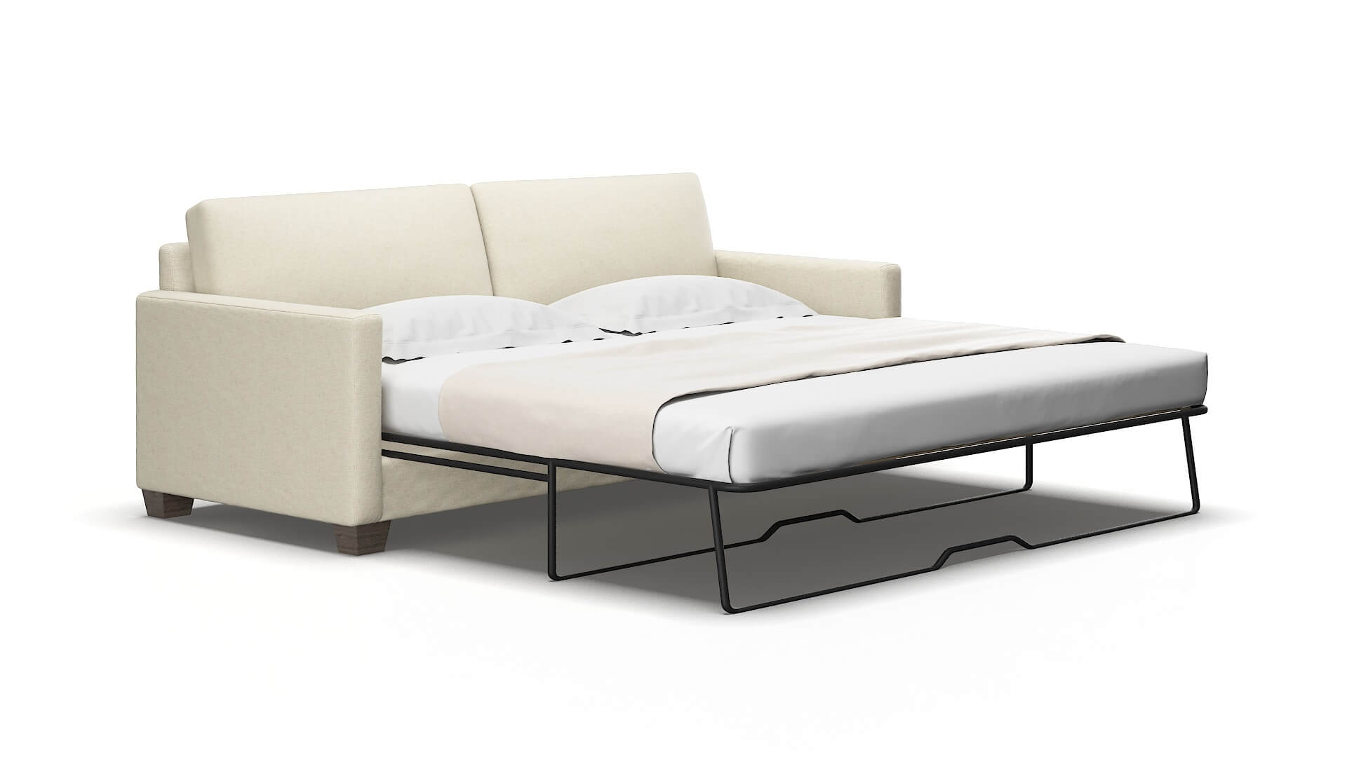 Dresden Lana sand Sofa sleeper Espresso Legs  2
