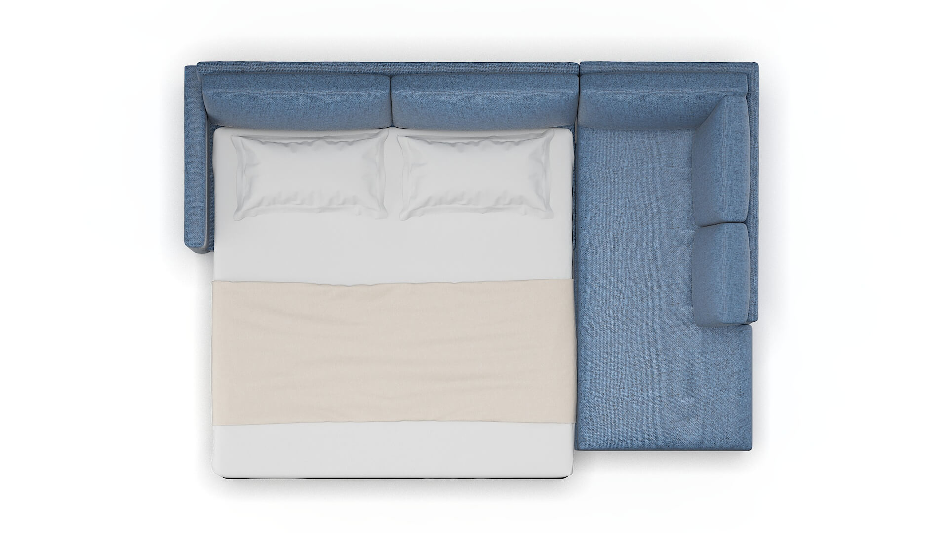 Dresden Leslie Indigo Panel Sleeper Espresso legs 3