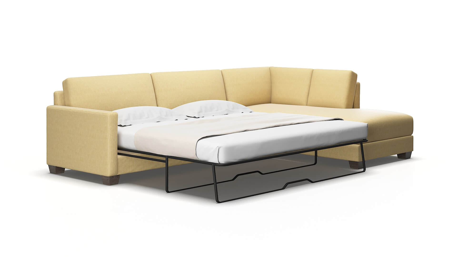 Dresden Malibu maize Panel sleeper Espresso Legs  2