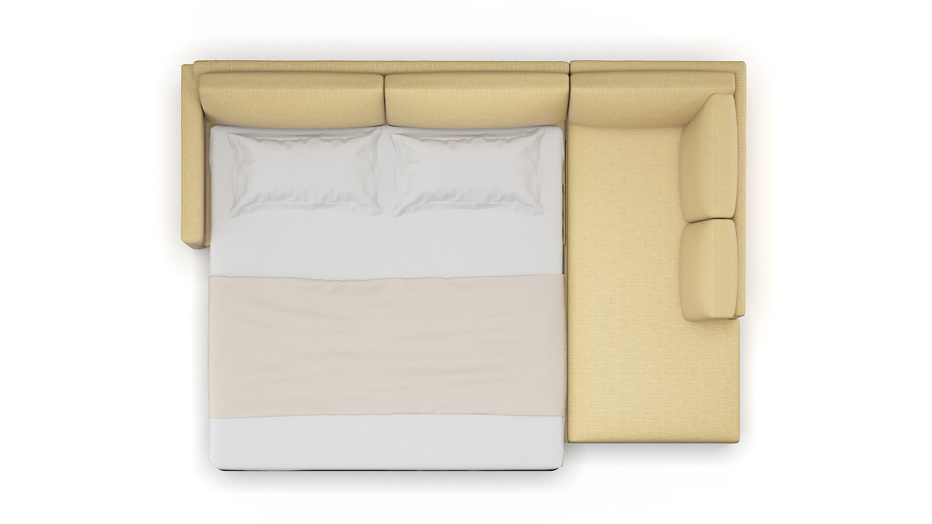 Dresden Malibu Maize Panel Sleeper Espresso legs 3