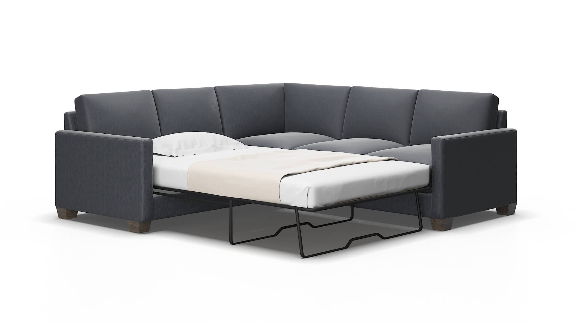 Dresden Malibu Sea Sectional Sleeper espresso legs 2