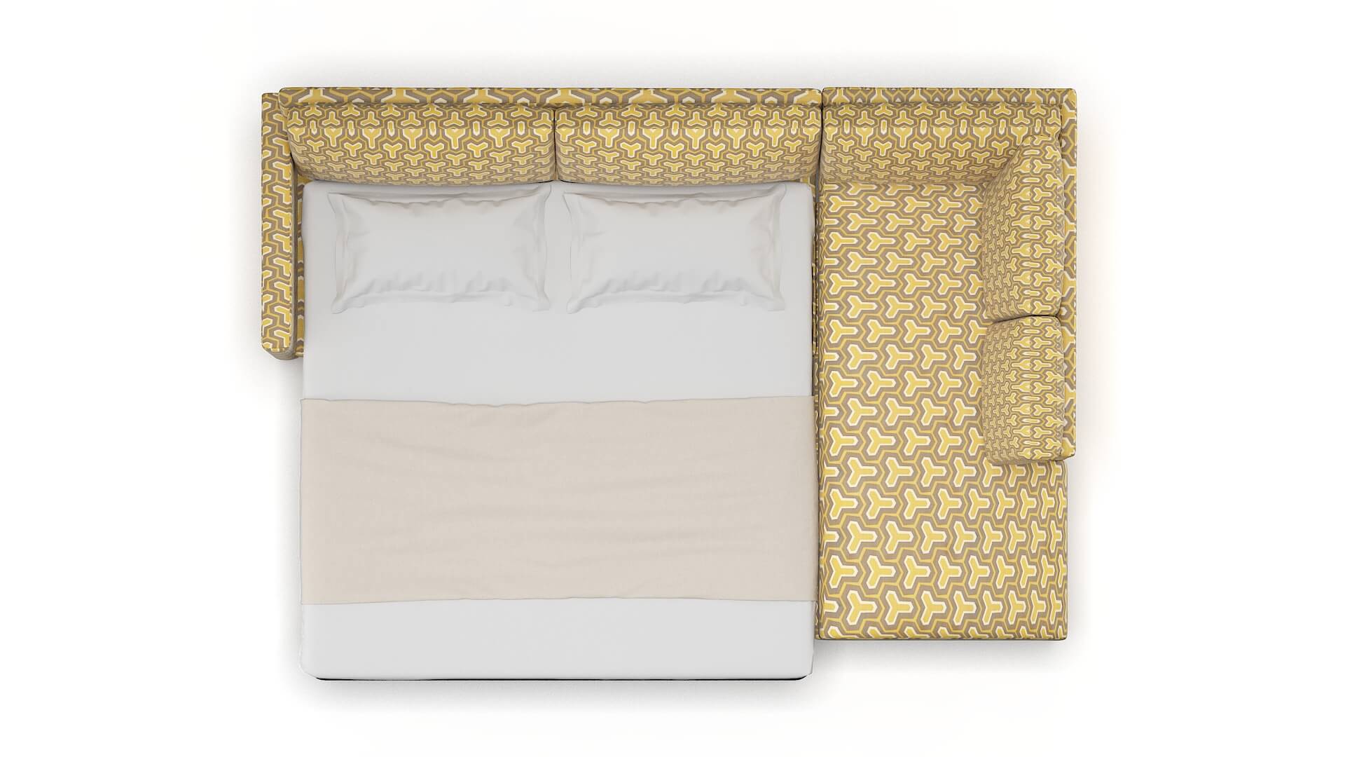 Dresden Merci Dijon Panel Sleeper Espresso legs 3