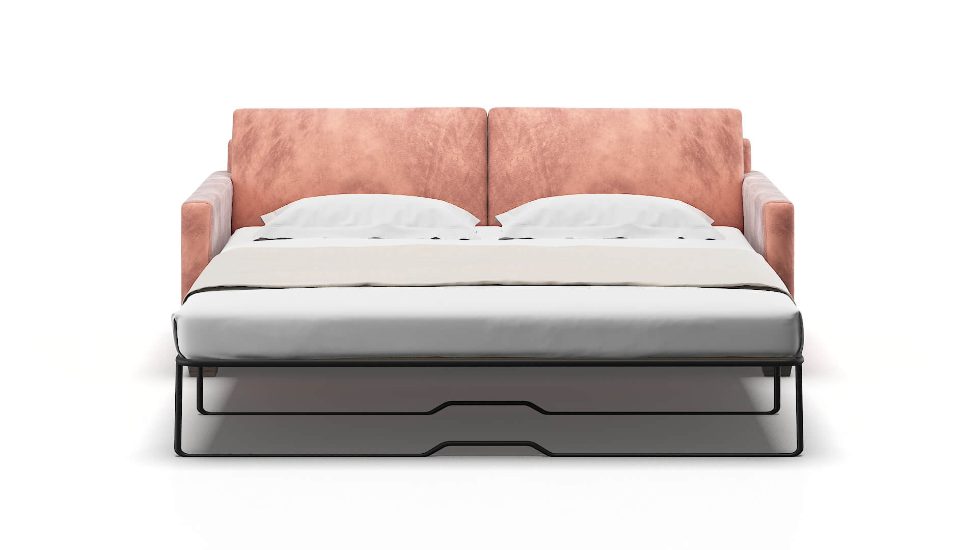 Dresden Naples Blush Sofa Sleeper Espresso legs 1