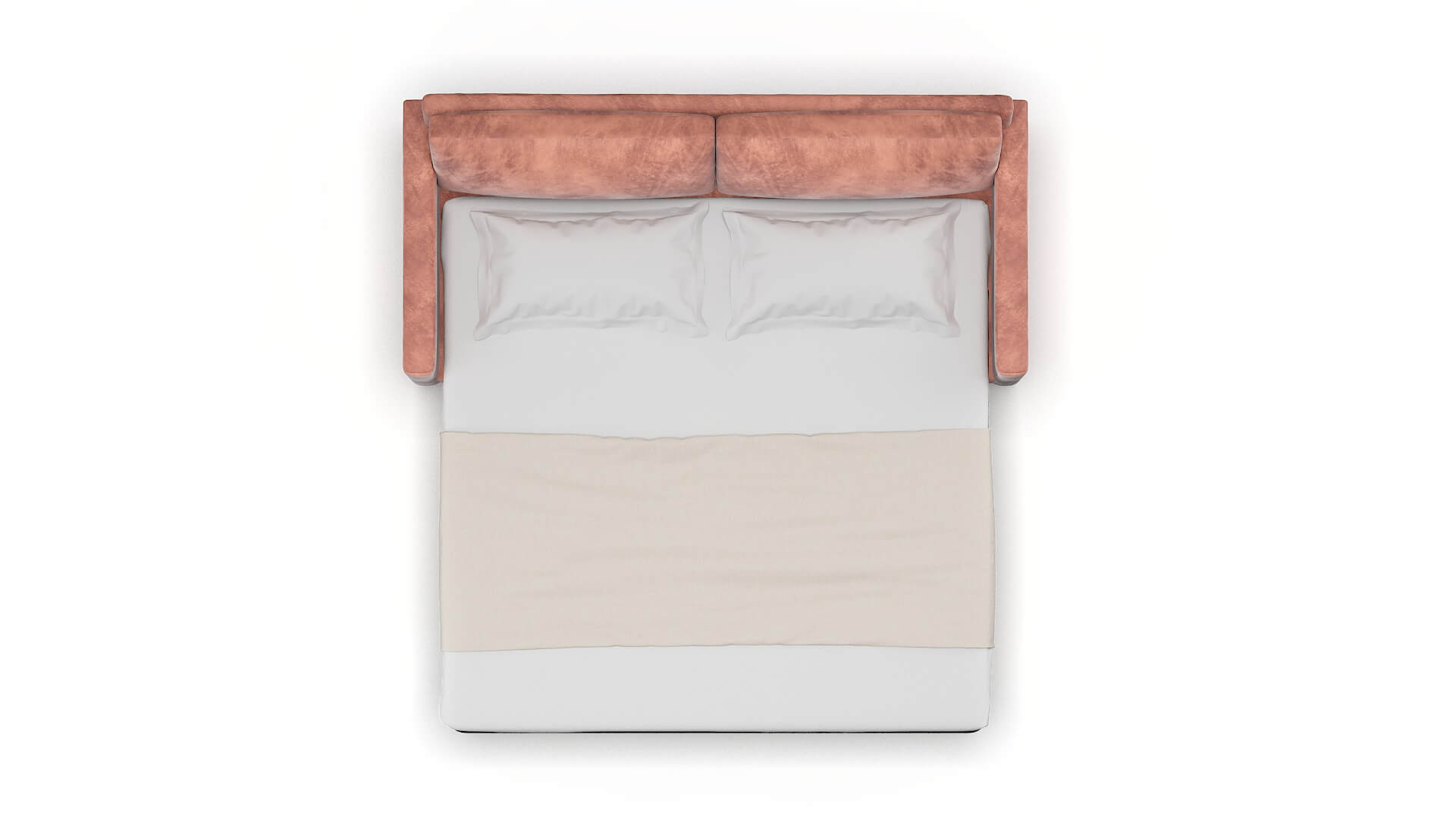 Dresden Naples Blush Sofa Sleeper Espresso legs 3