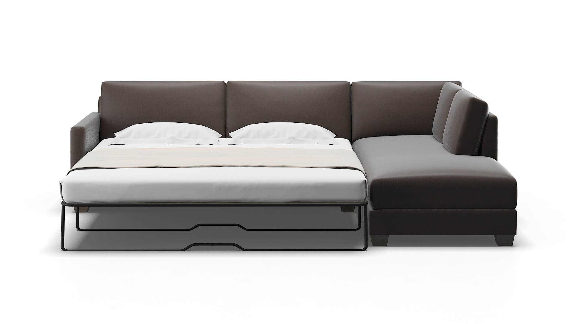 Dresden Naples Graphite Panel Sleeper Espresso legs 1