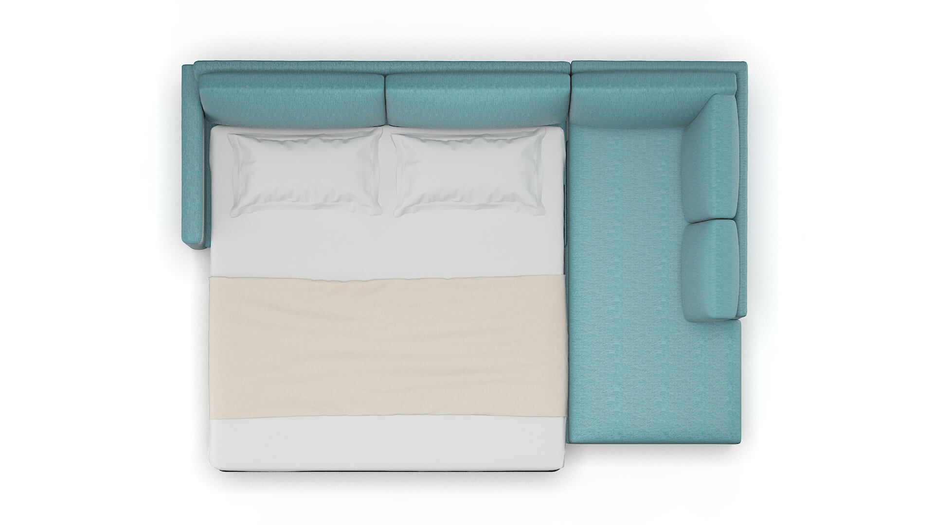 Dresden Naples Pool Panel Sleeper Espresso legs 3