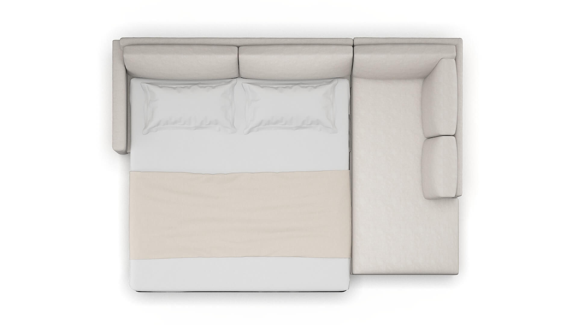 Dresden Noble Grey Panel Sleeper Espresso legs 3