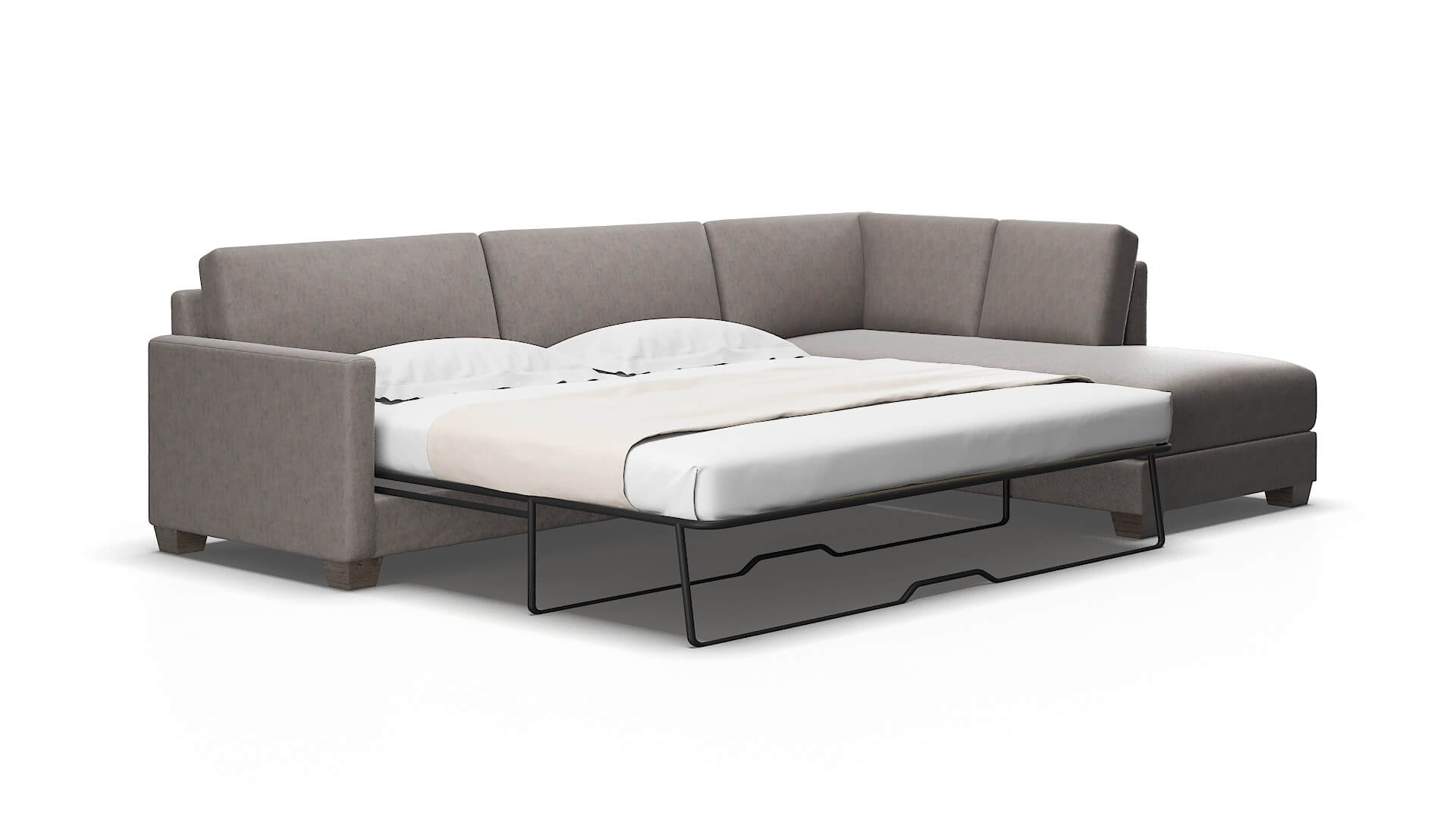 Dresden Noble Otter Panel Sleeper Espresso legs 2