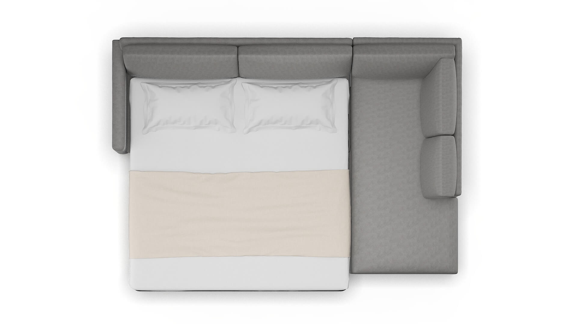 Dresden Noble Smoke Panel Sleeper Espresso legs 3