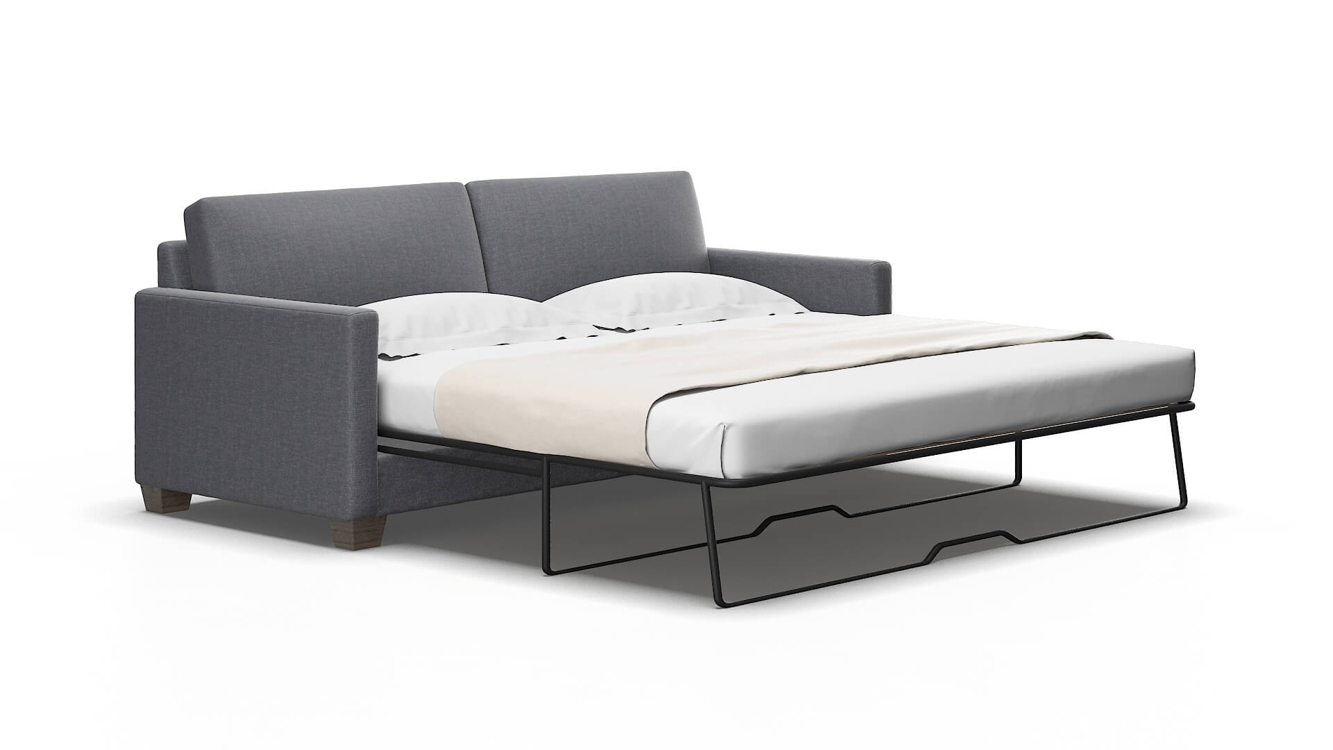 Dresden Notion Graphite Sofa Sleeper Espresso legs 2