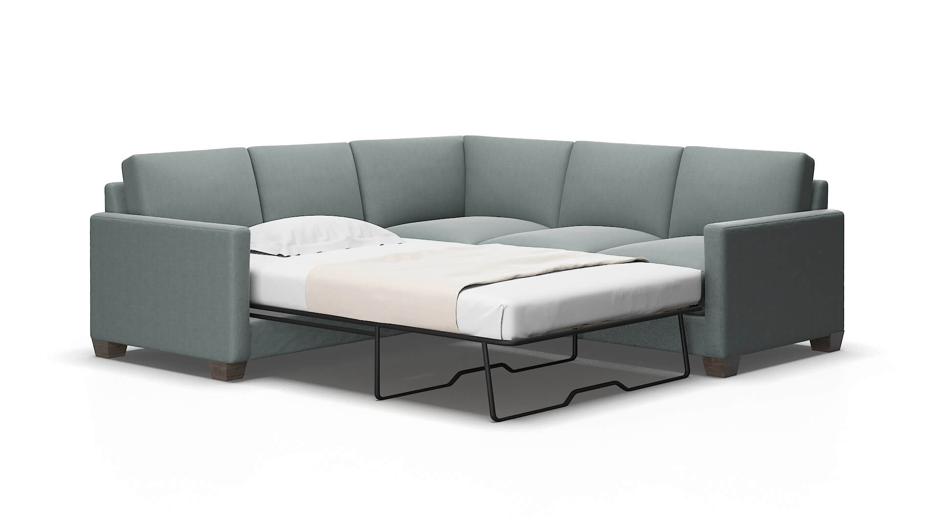 Dresden Oakley baltic Sectional sleeper Espresso Legs  2
