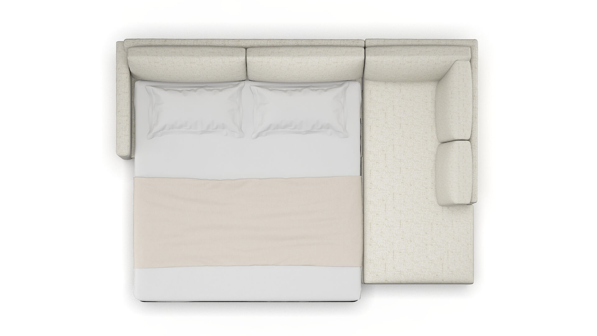 Dresden Oceanside Birch Panel Sleeper Espresso legs 3