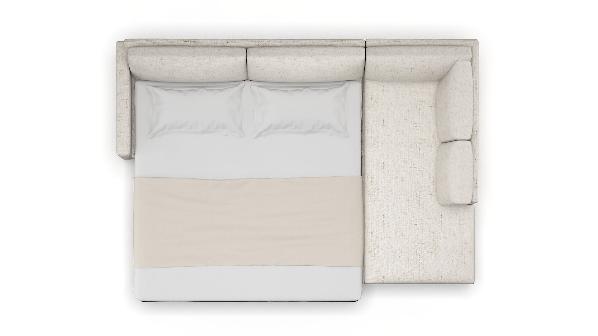 Dresden Oceanside Natural Panel Sleeper Espresso legs 3