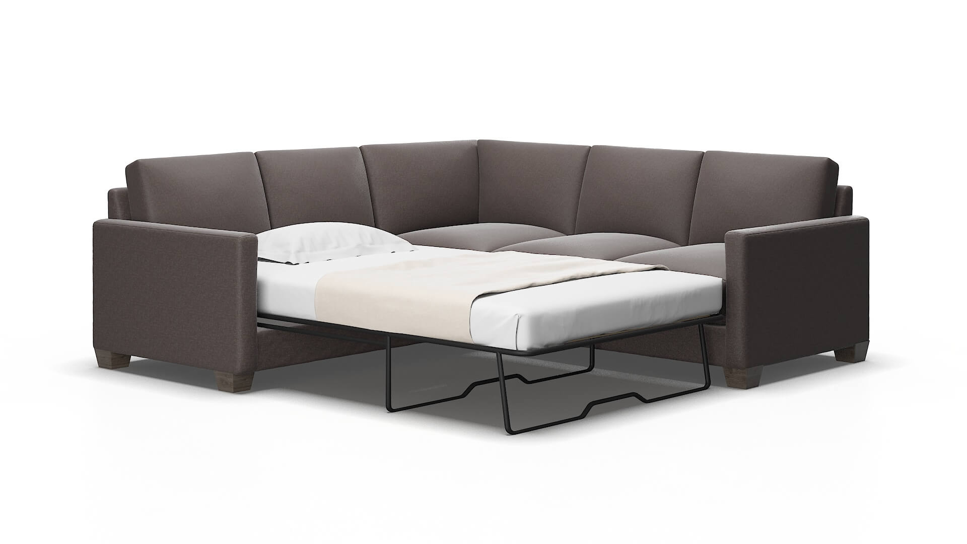 Dresden Oscar chocolate Sectional sleeper Espresso Legs  2